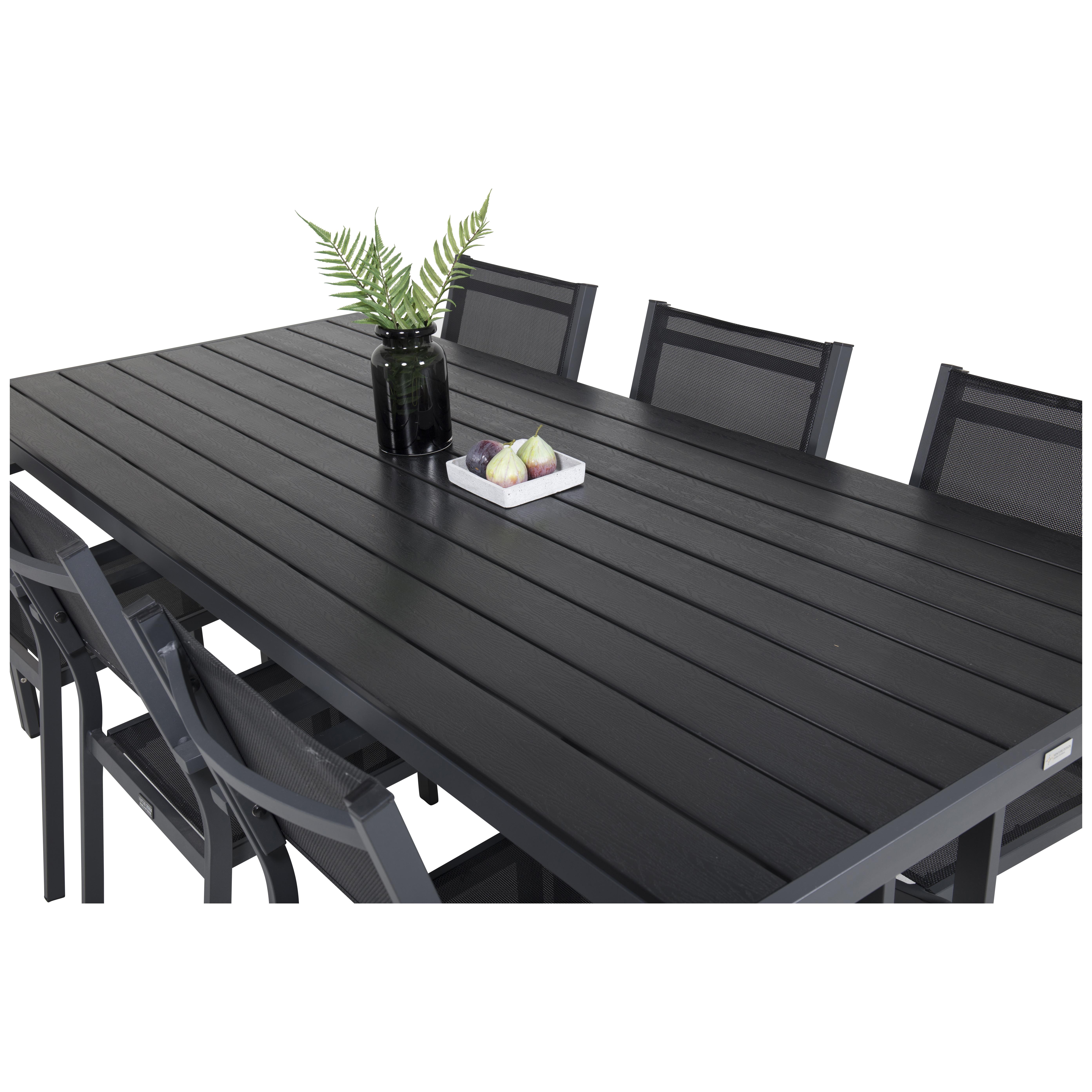 Spisegruppe Venture Home Bront 205 med 6 Copacabana Lenestoler