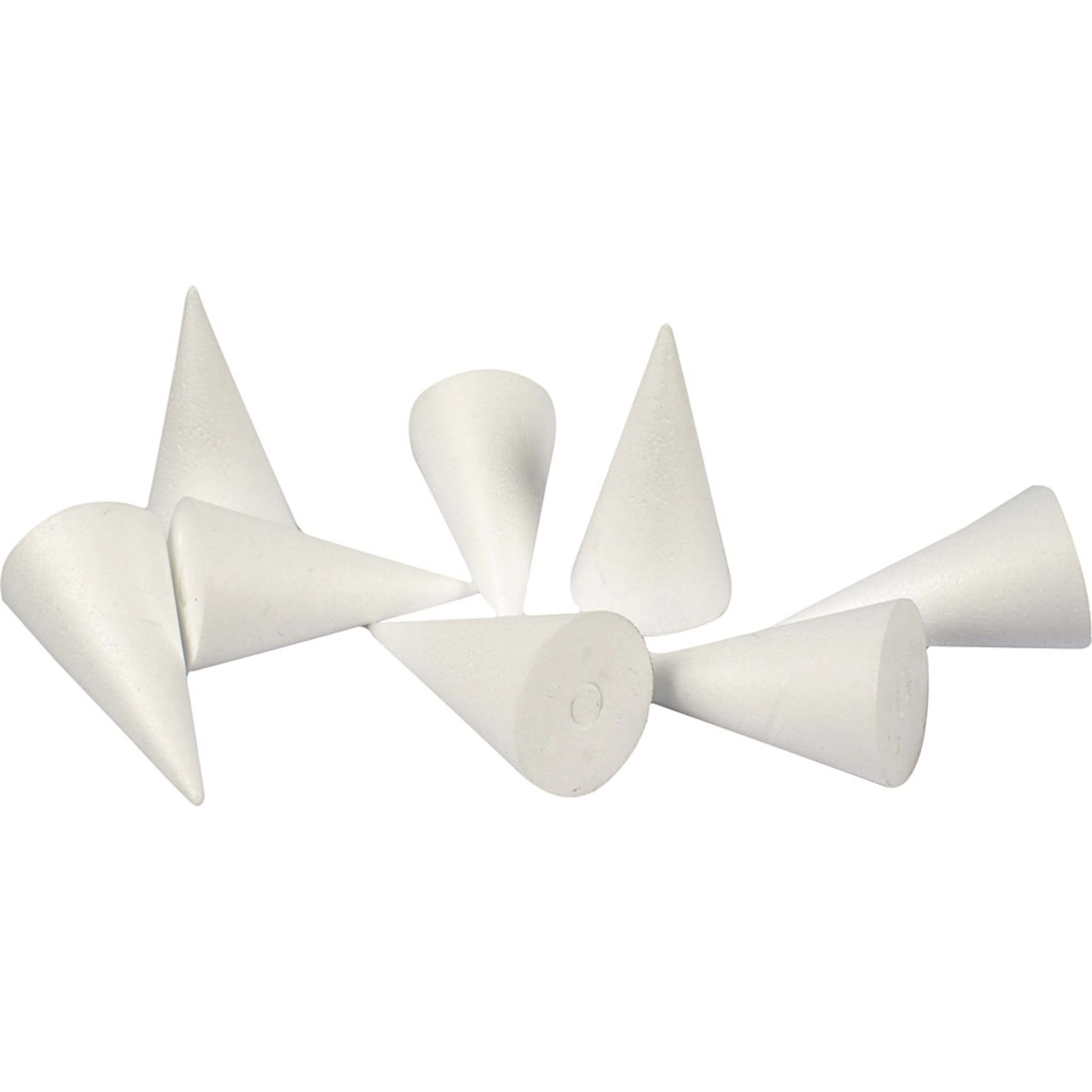 Isopor Creativ Company Kjegler Hvit 1 Pk