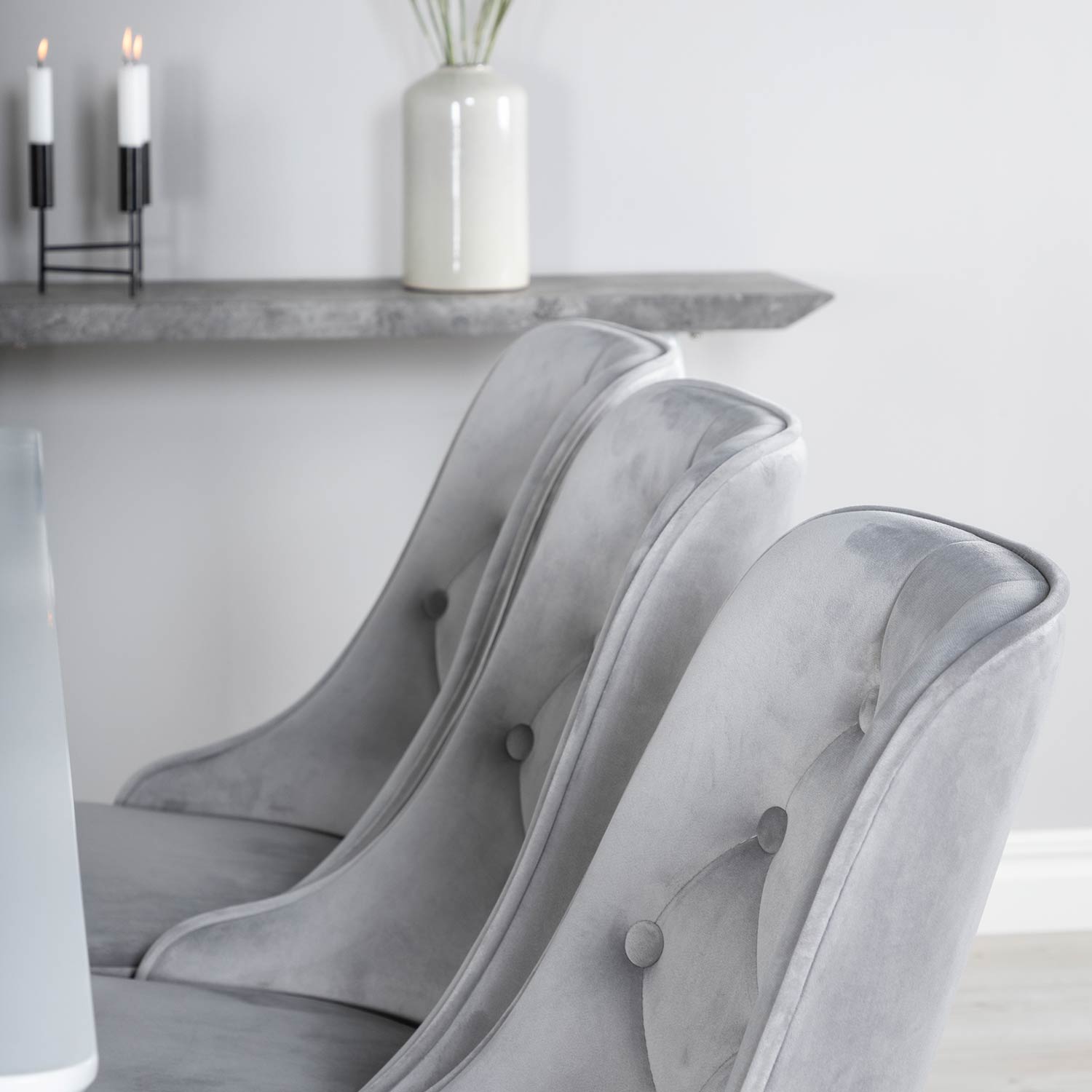 Spisegruppe Venture Home Pobbie med 6 Vera Stoler