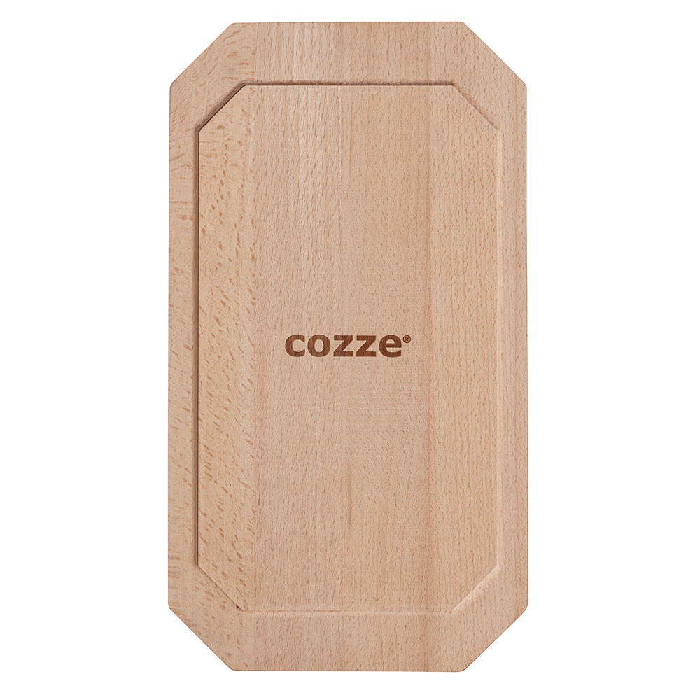 Støpejernspanne Cozze med Treunderlag 165x330 mm