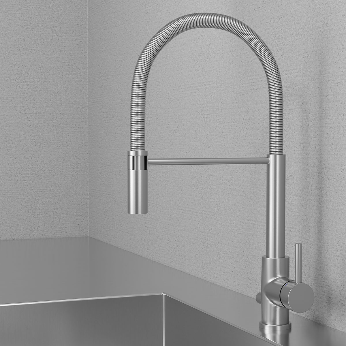 Kjøkkenbatteri Scandtap Steel Pro Rustfritt stål