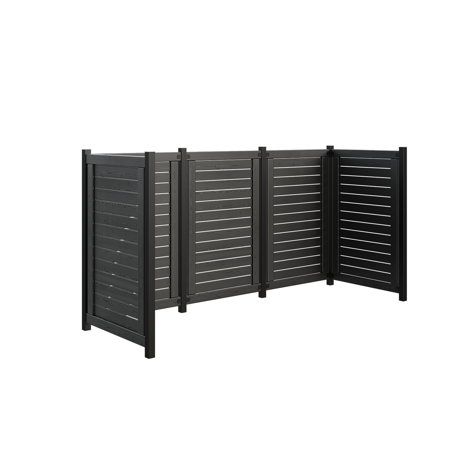 Renovasjonsskjul PLUS Lund 245×85×124 cm