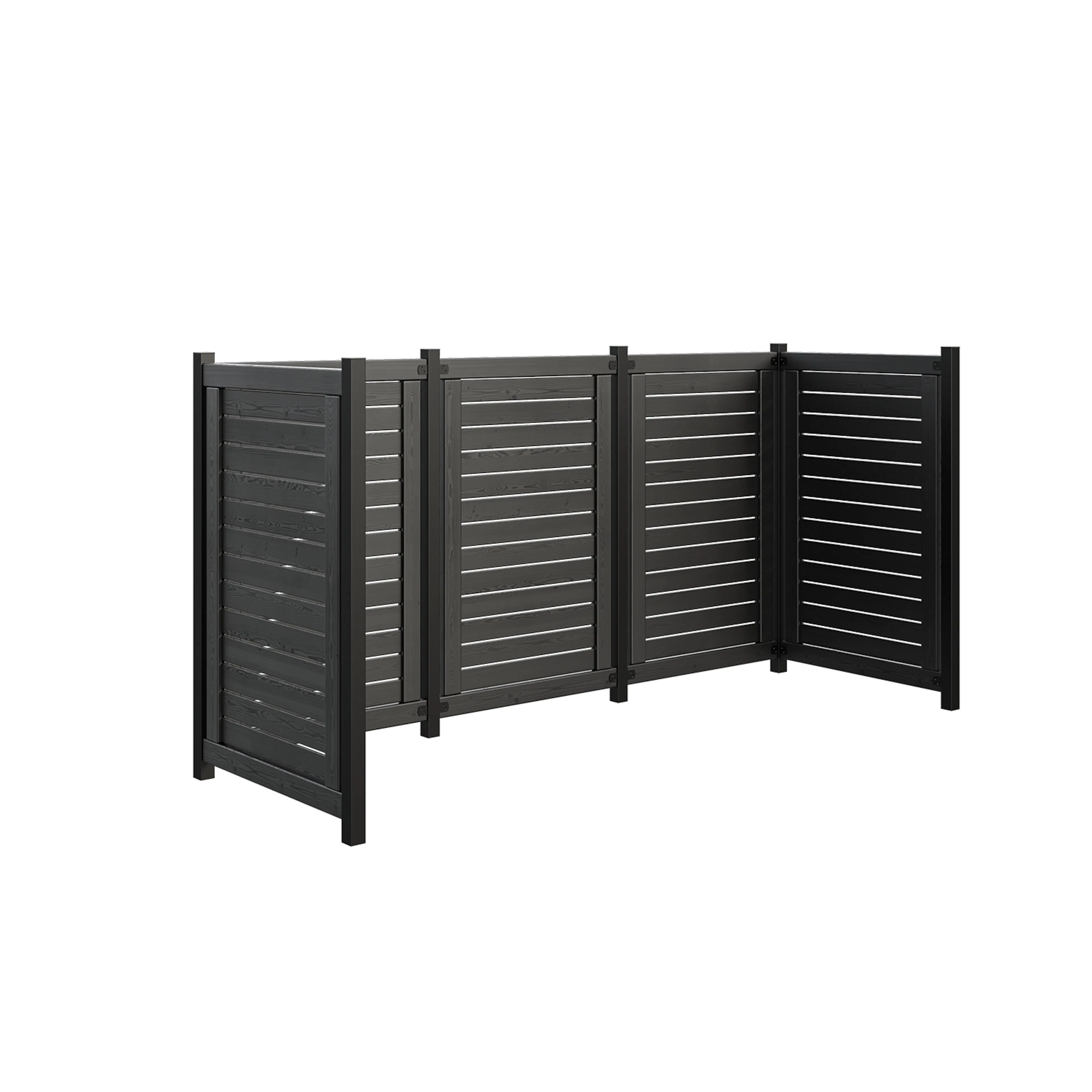 Renovasjonsskjul PLUS Lund 245×85×124 cm