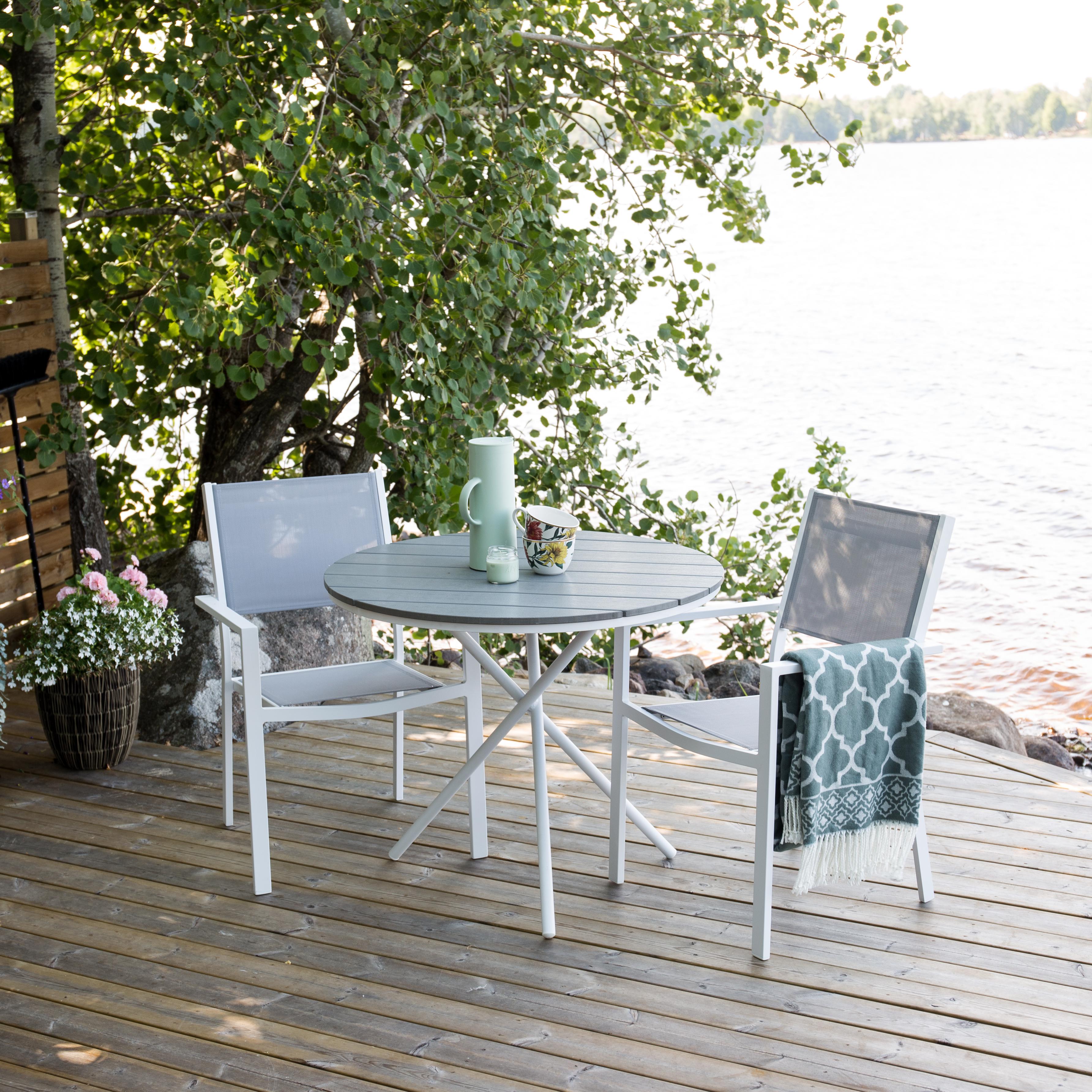 Cafégruppe Venture Home Pincy Ø 90 med 2 Copacabana Spisestoler