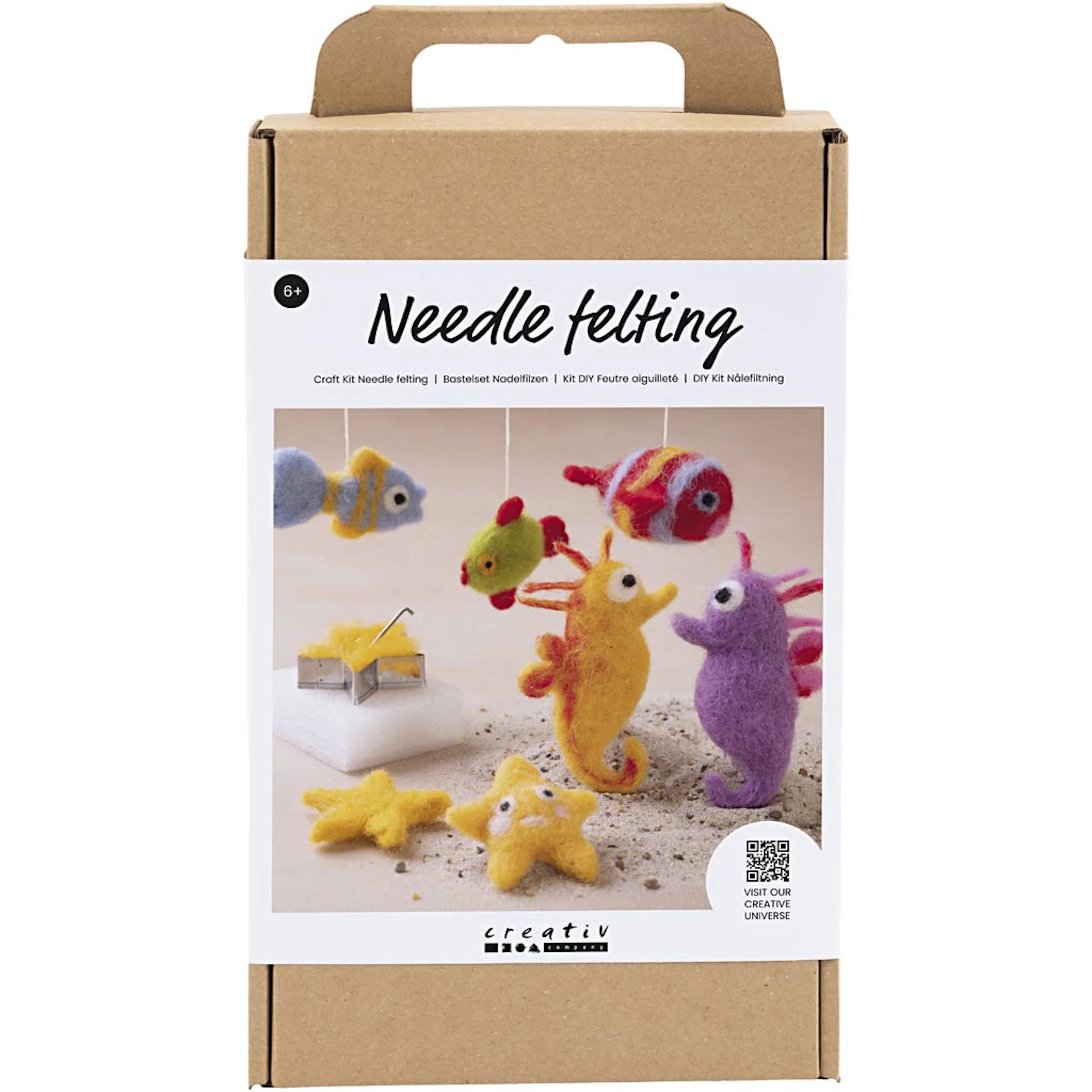 Nålfilting Creativ Company DIY Kit Dyr i Vann