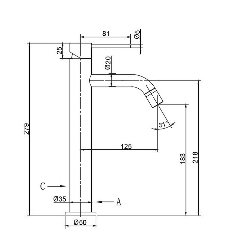 Servantbatteri Scandtap Steel Voyage High