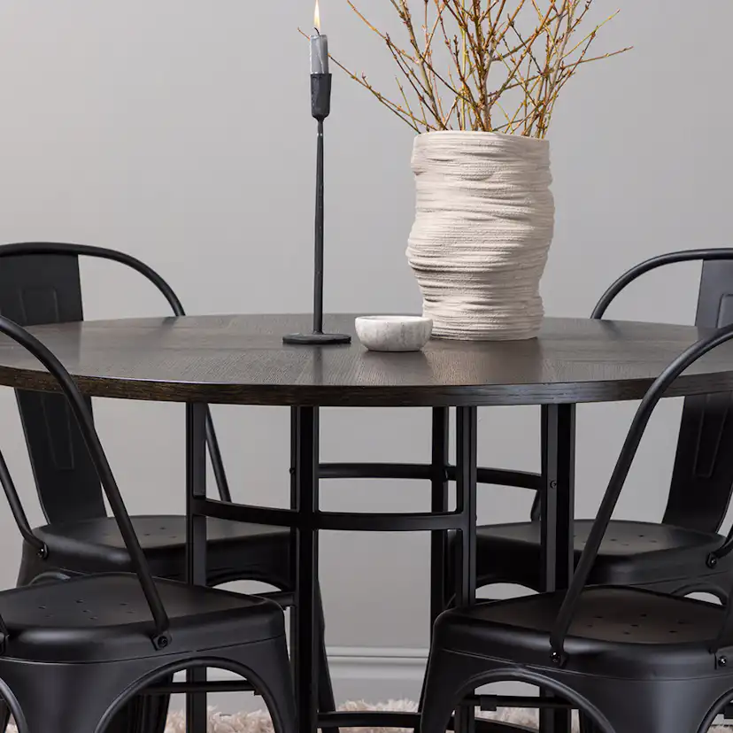 Spisegruppe Venture Home Copenhagen Ø 115 cm med 4 Tempe Stoler