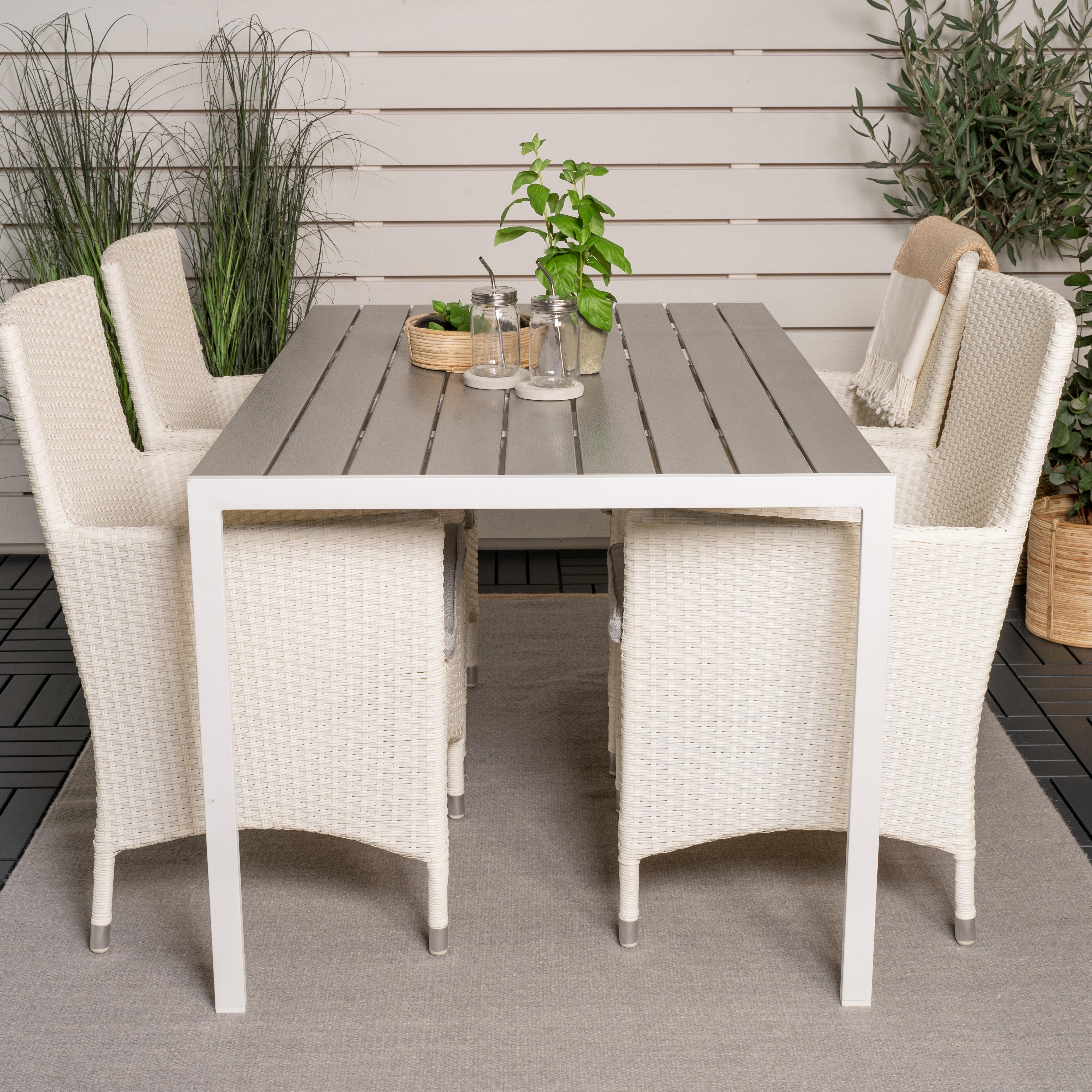 Spisegruppe Venture Home Bront 150 med 4 Milwa Stoler