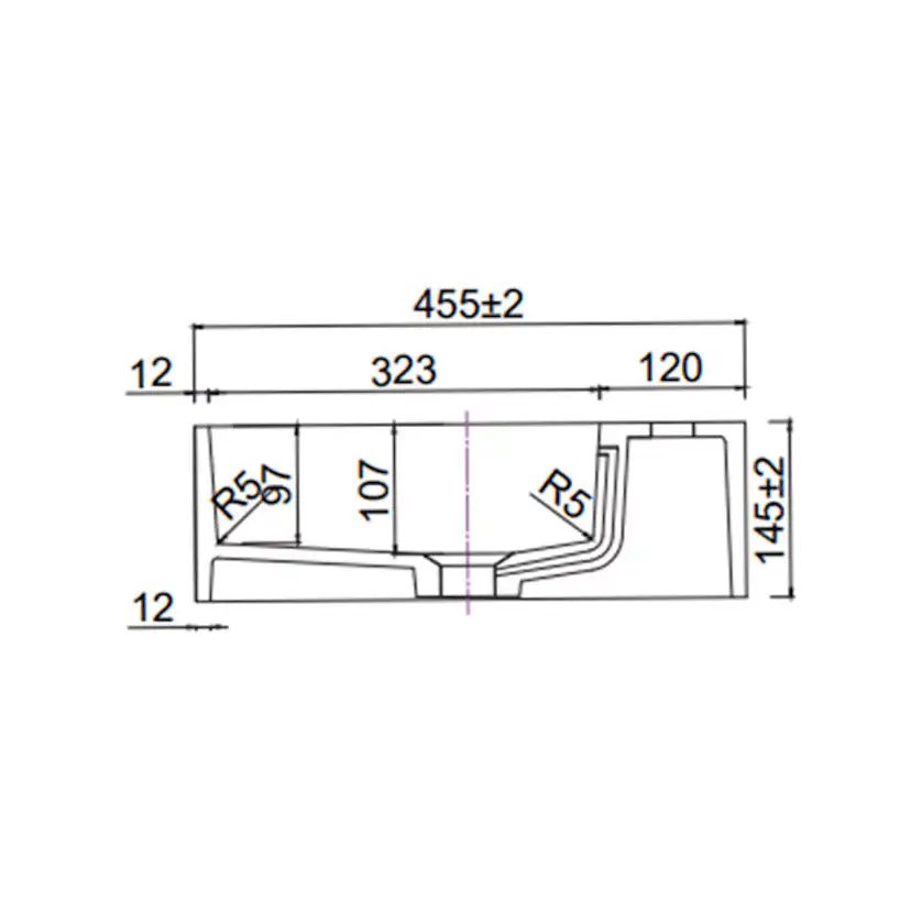 Servant Lavabo Solid Surface 60