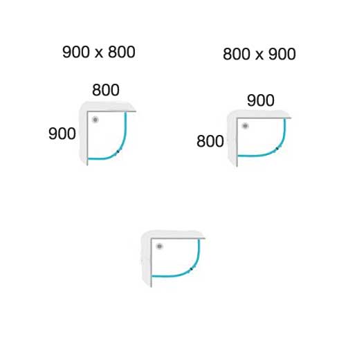 Dusjhjørne Hafa Igloo R Sølv