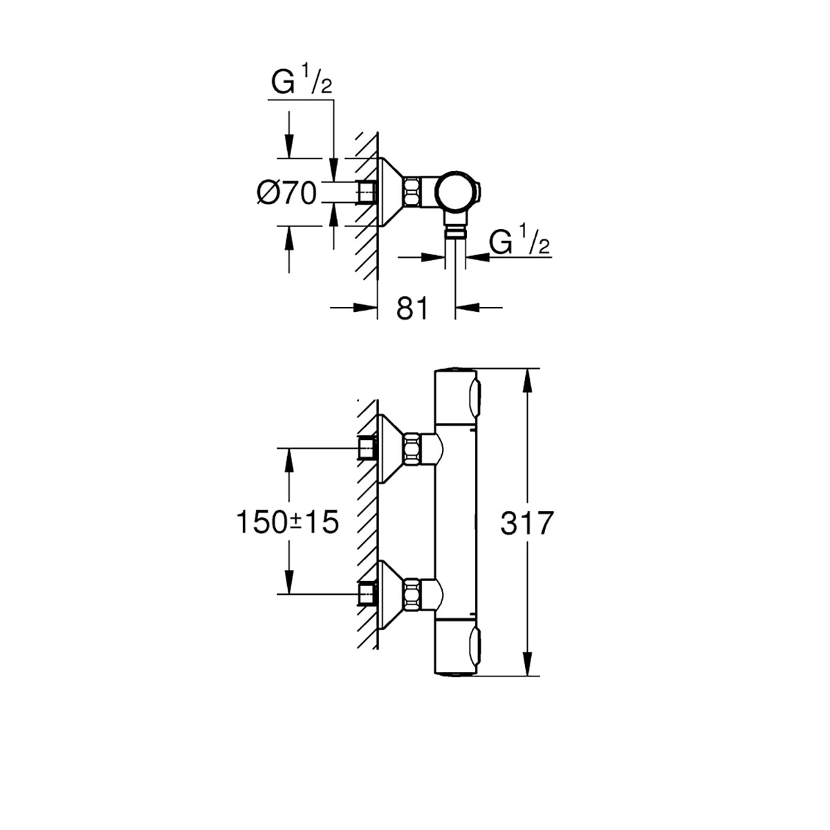 Duschblandare Grohe Precision Flow