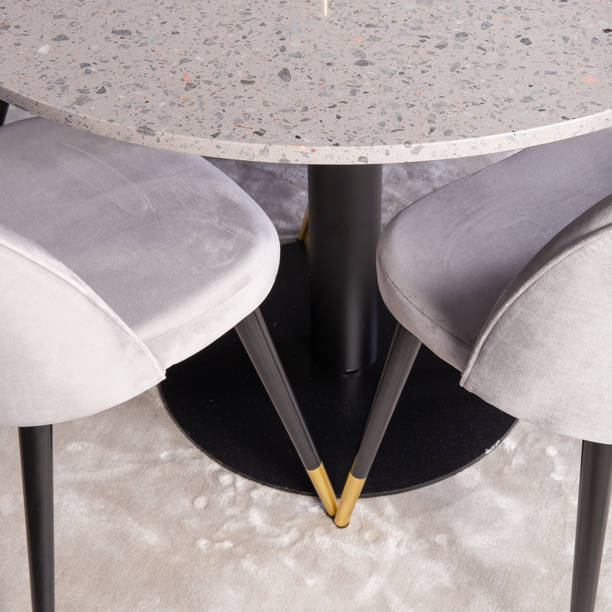 Spisegruppe Venture Home Roxanna med 4 Vera Stoler