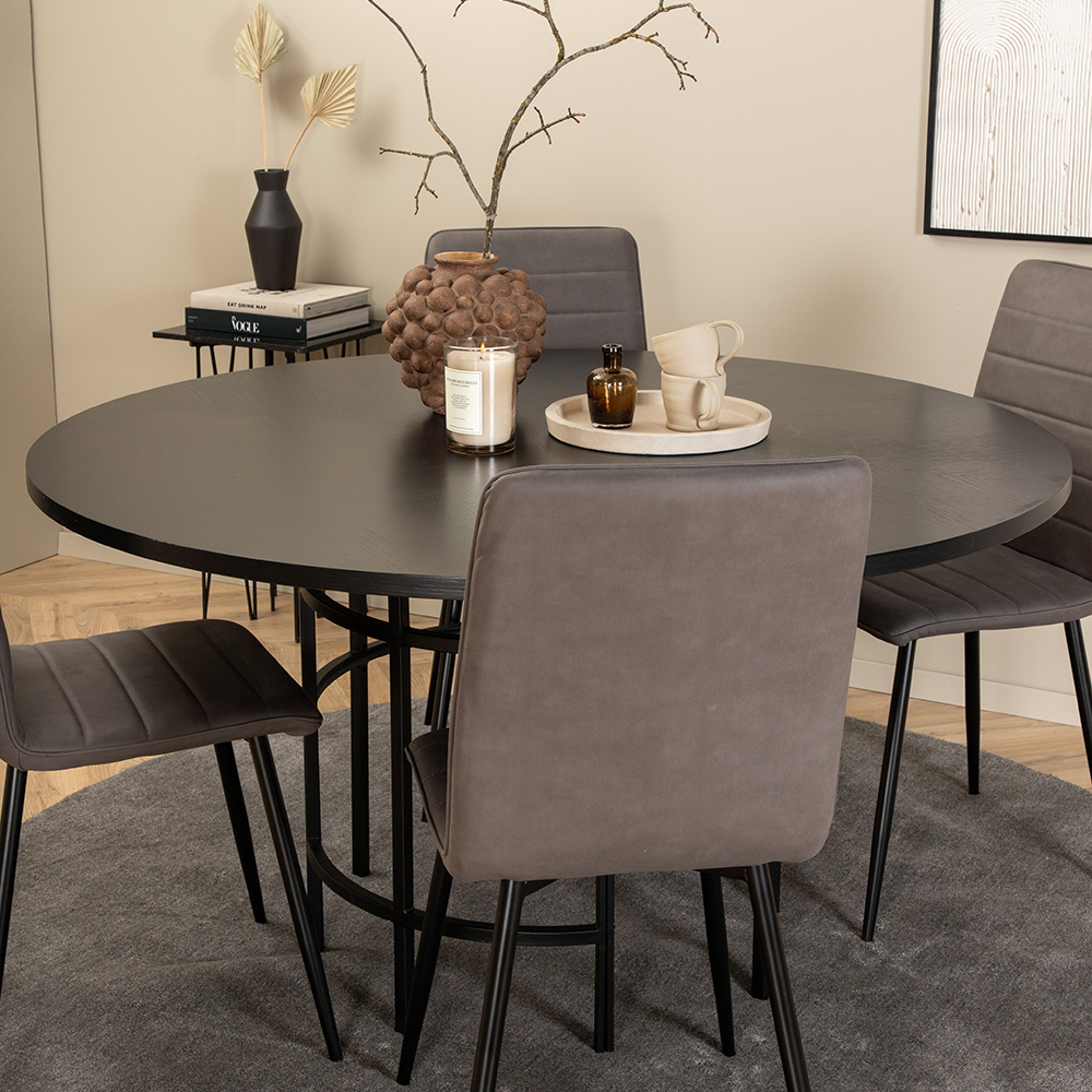 Spisegruppe furniture/fashion Copenhagen Ø140 cm med 4 Windu Stoler