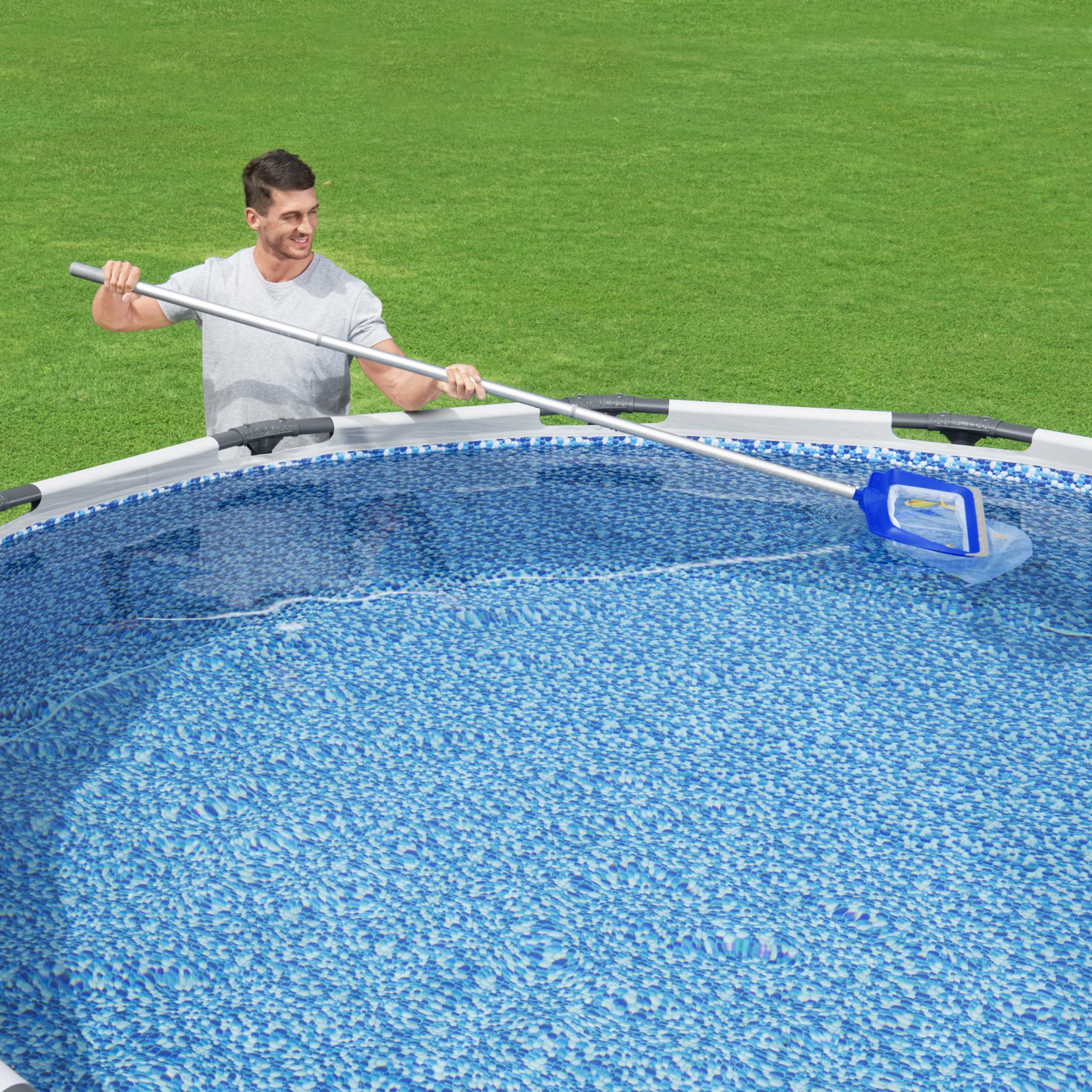 Skimmer Bestway Flowclear Aquarake Basseng Leaf