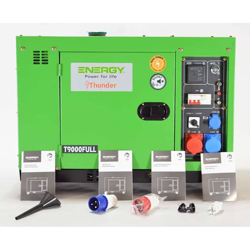 Strømaggregat Energy T9000FULL 3-fase/1-fase Diesel
