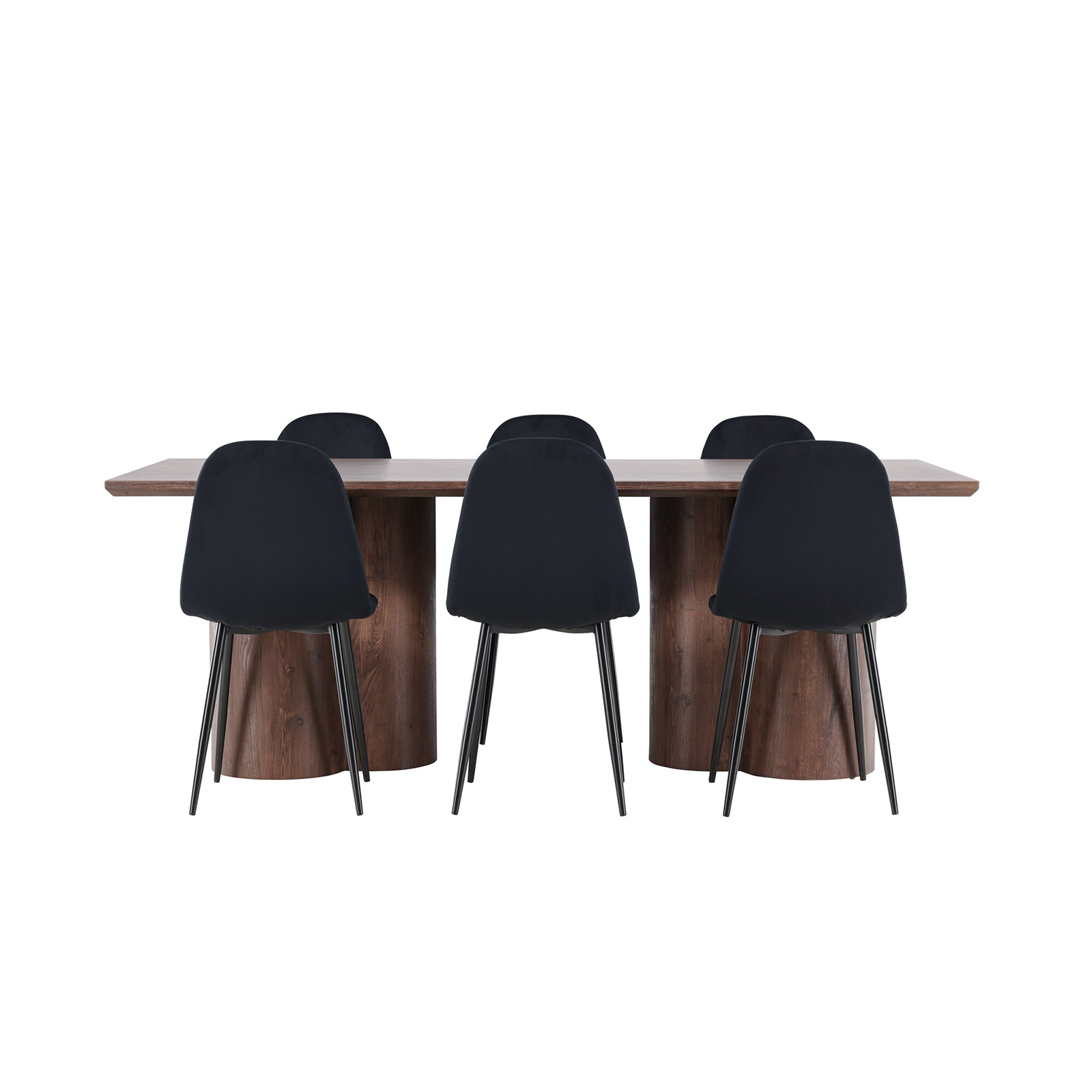 Spisegruppe Venture Home Olivia 210 med 6 stk Polar Stoler Fløyel