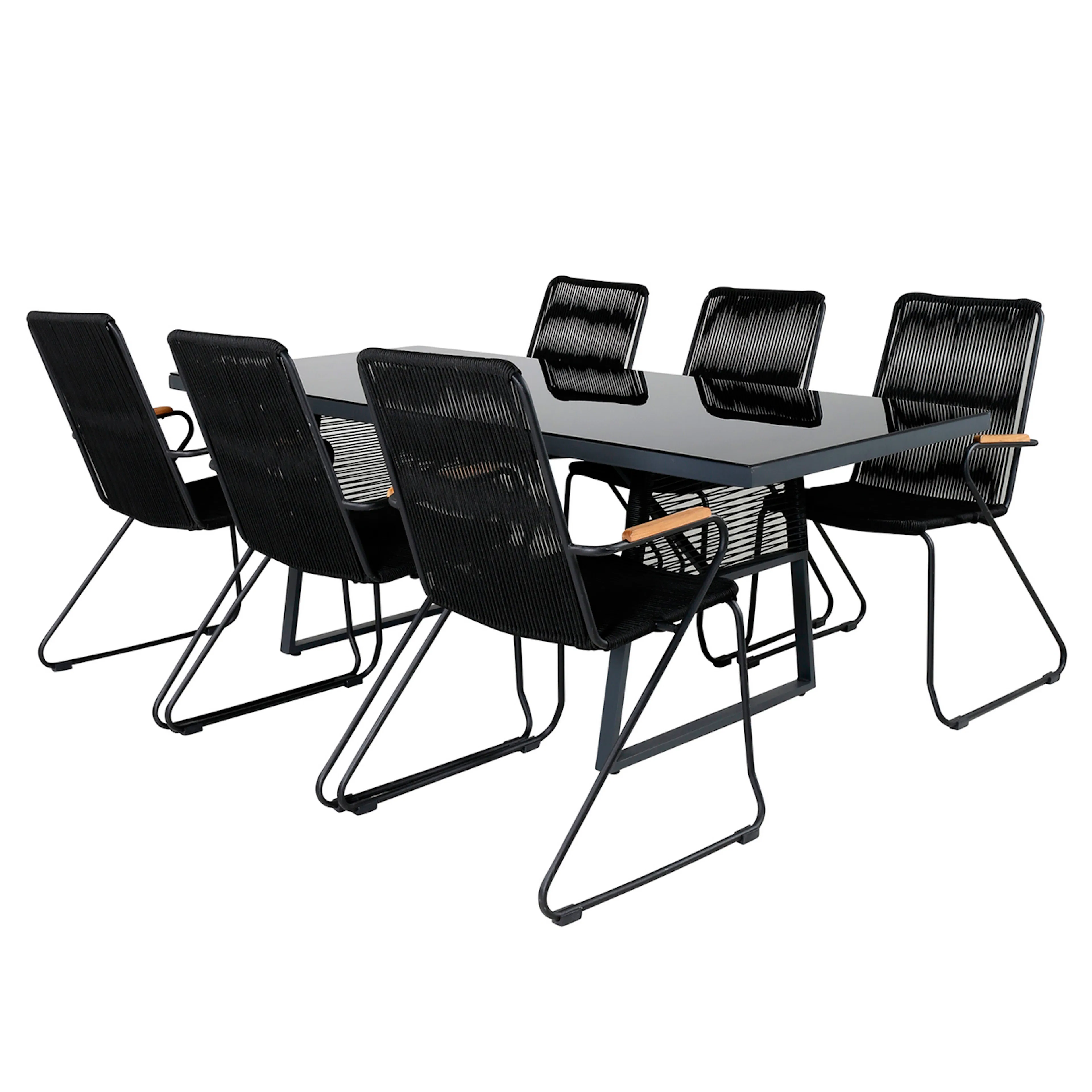 Spisegruppe Venture Home Douglas med 6 Berfin Spisestoler