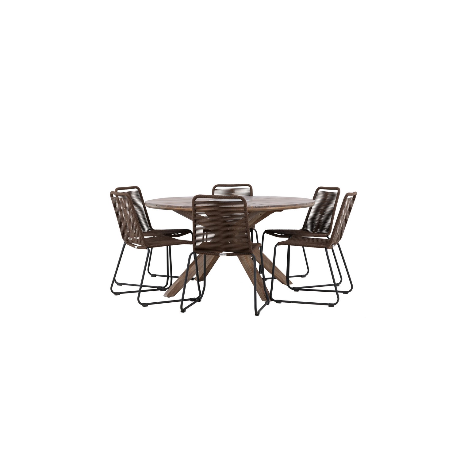 Hagegruppe Venture Home Rosario med 6 Lindos Stoler