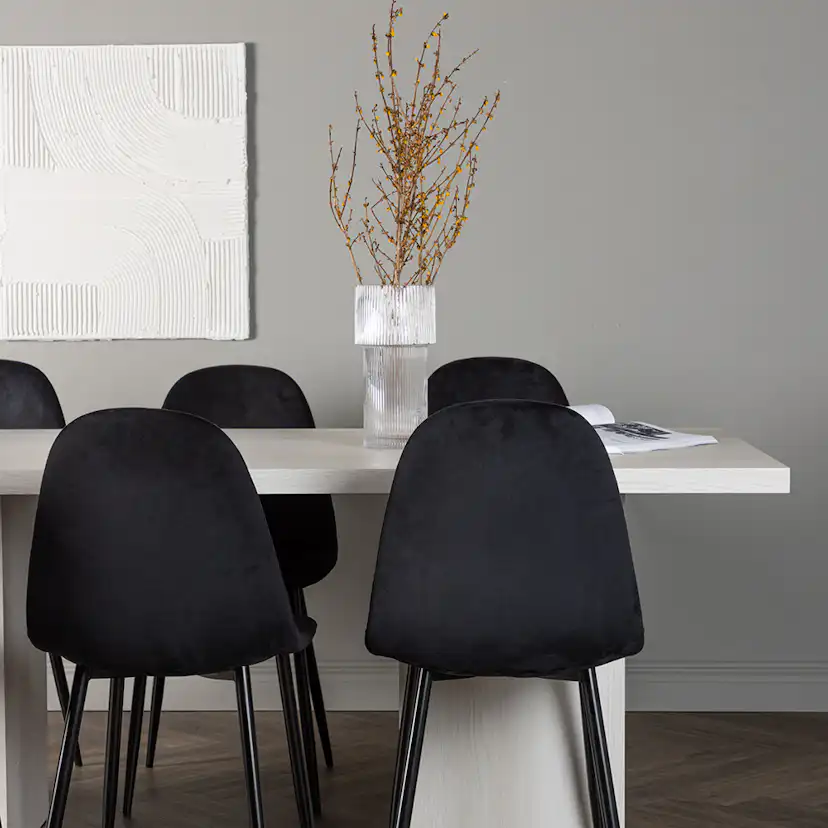 Spisegruppe Venture Home Olga med 6 stk Polar Stoler