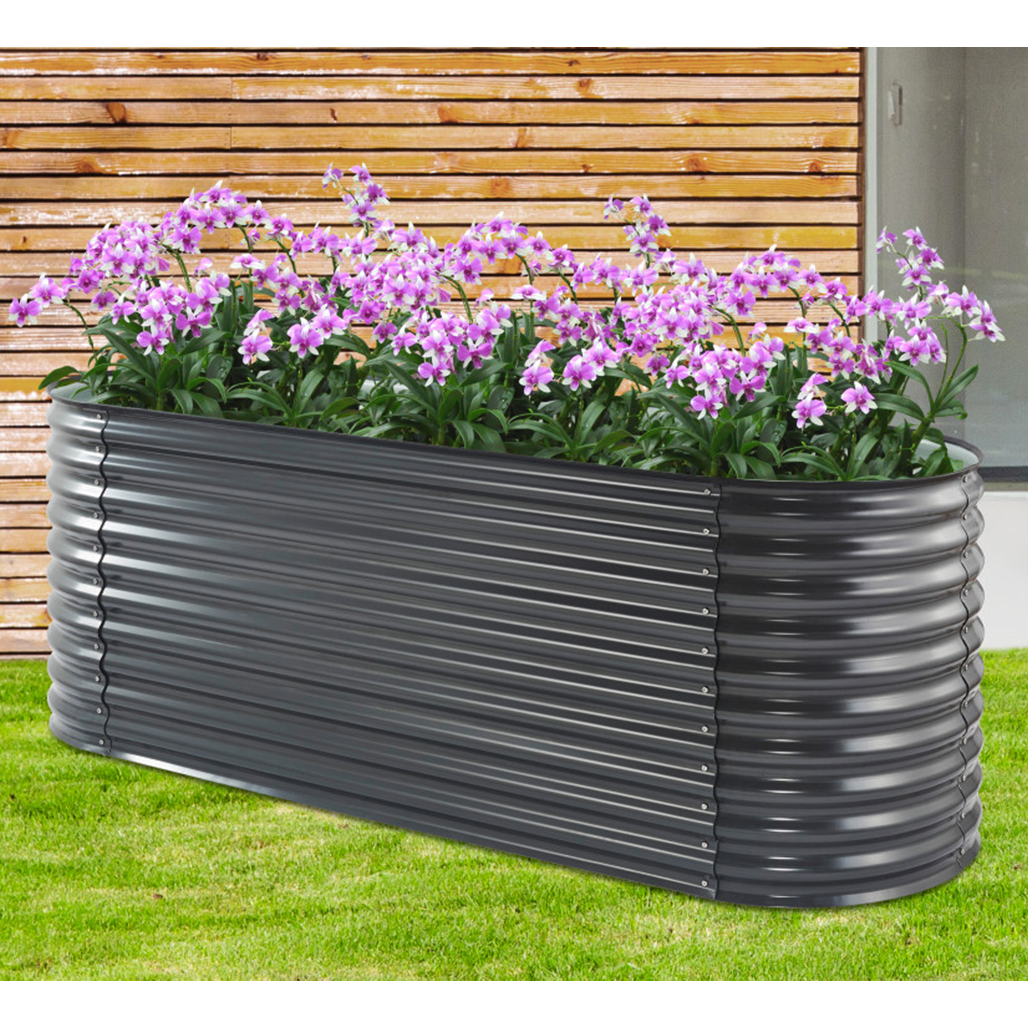 Plantekasse Metalcraft Galvanisert Stål 240 cm