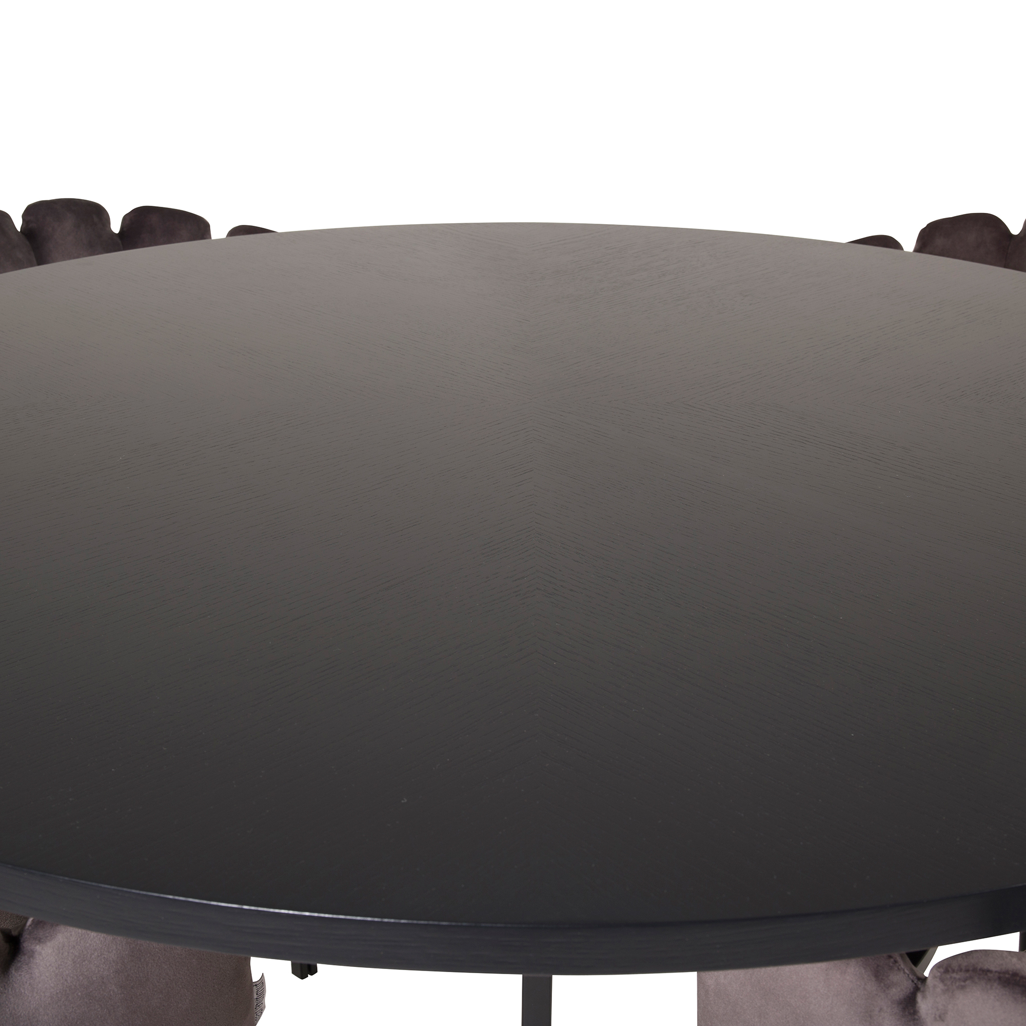 Copenhagen - Dining Table round - Black / Black+Limhamn - Ch Sort