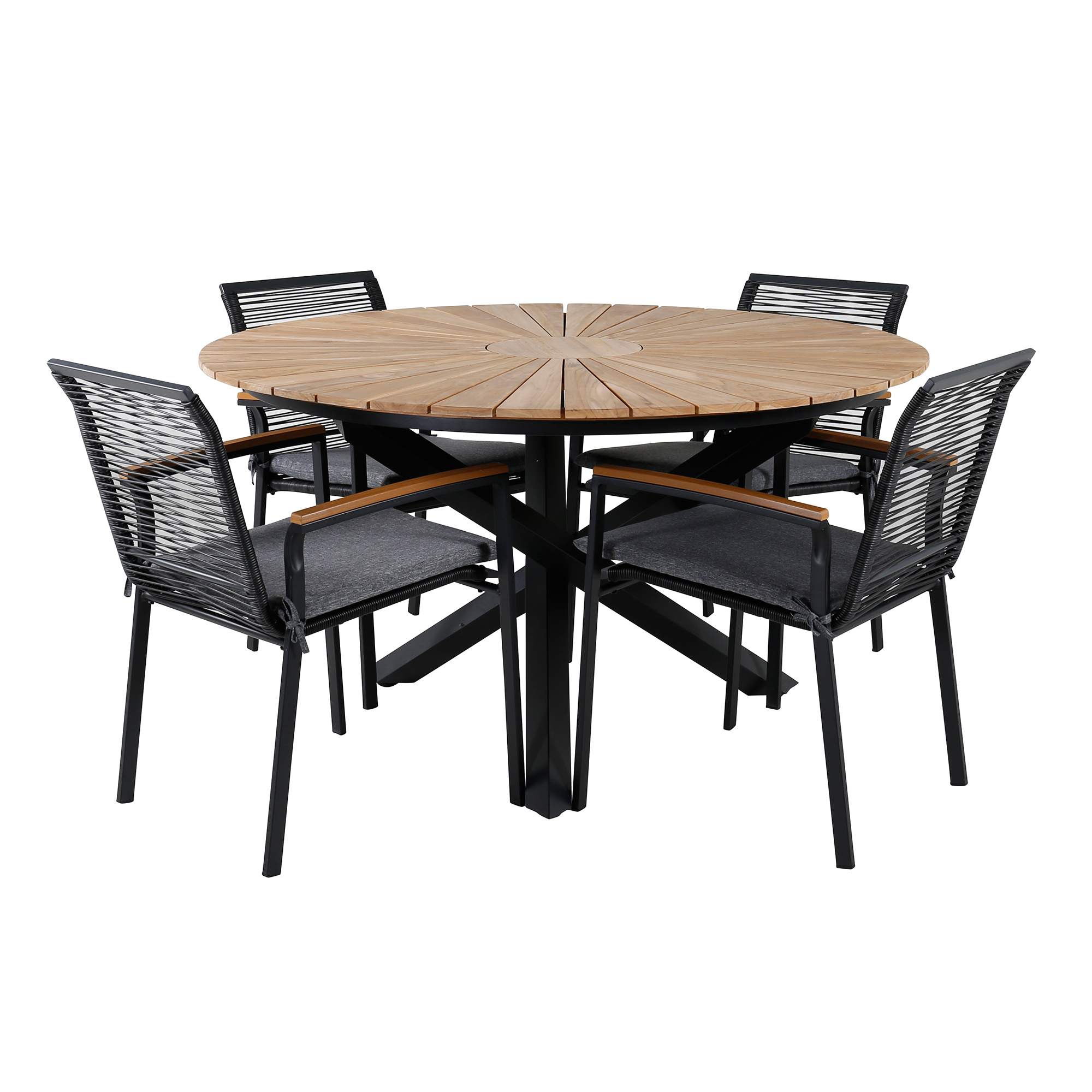Spisegruppe Venture Home Meya med 4 Douglas Spisestoler