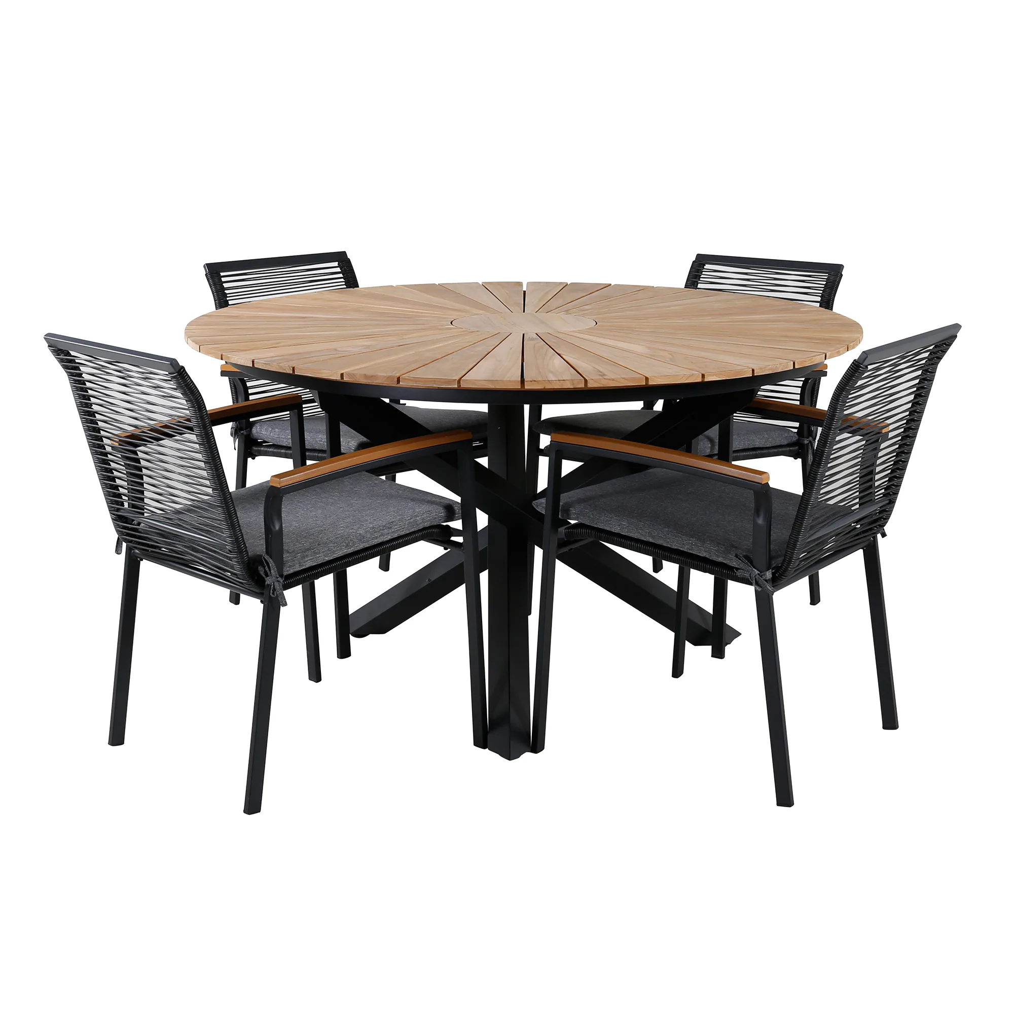 Spisegruppe Venture Home Meya med 4 Douglas Spisestoler