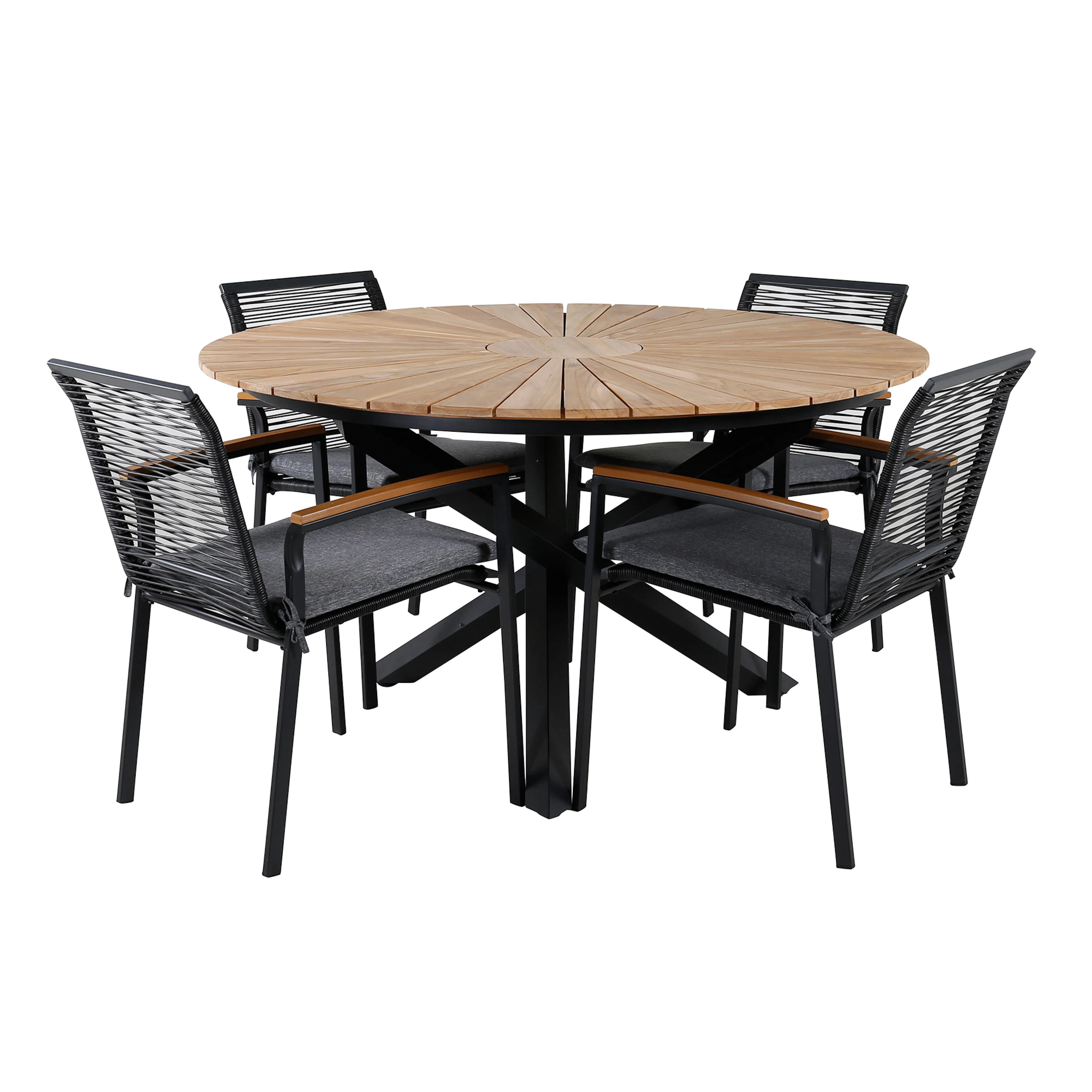 Spisegruppe Venture Home Meya med 4 Douglas Spisestoler
