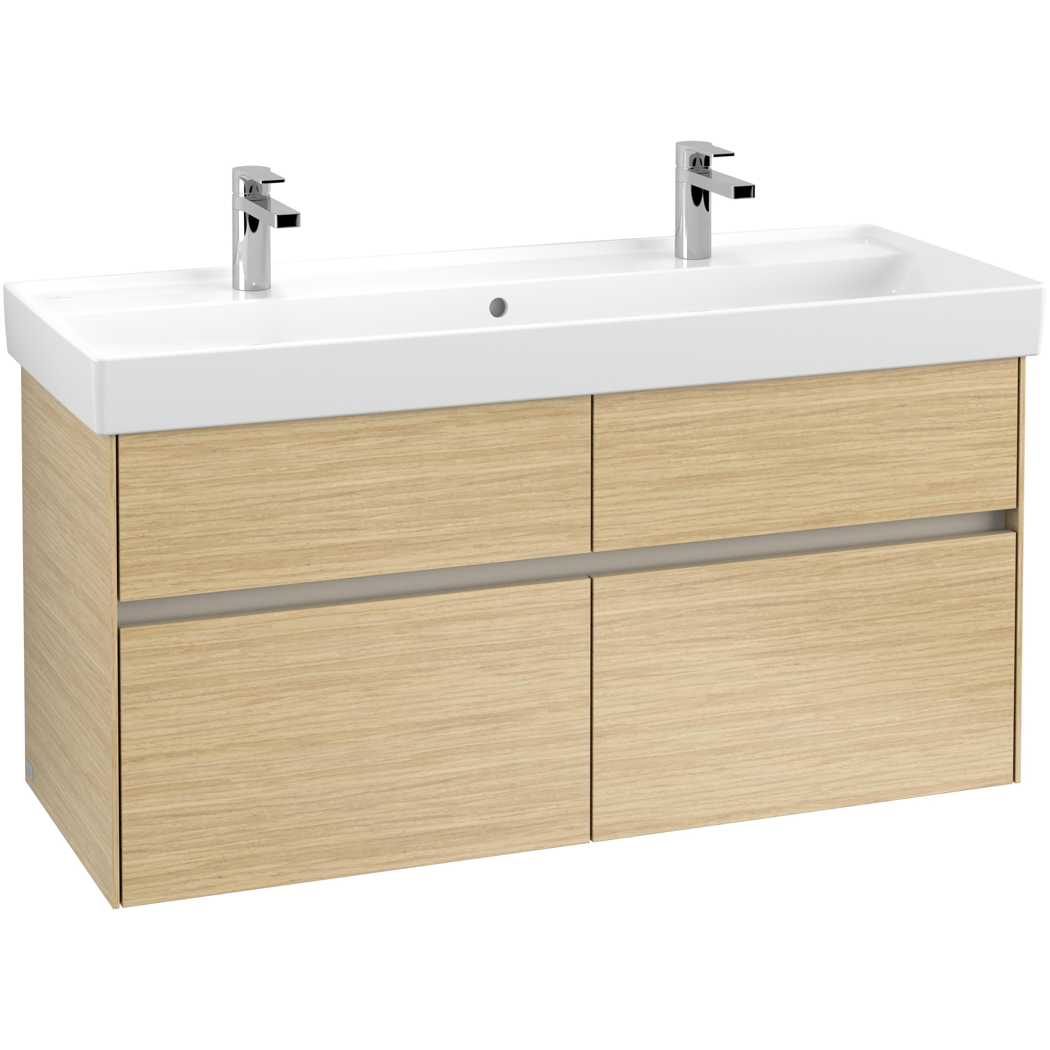 Tv&auml;ttst&auml;llssk&aring;p Villeroy & Boch Collaro 115 cm med 4 L&aring;dor f&ouml;r Inbyggt Sk&aring;pstv&auml;ttst&auml;ll