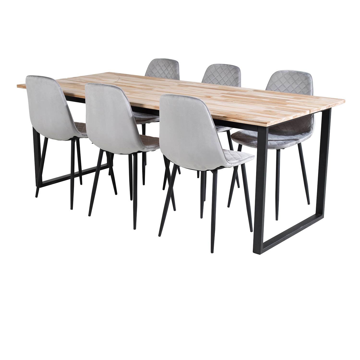 Spisegruppe Venture Home Cirebon med 6 Polar Stoler