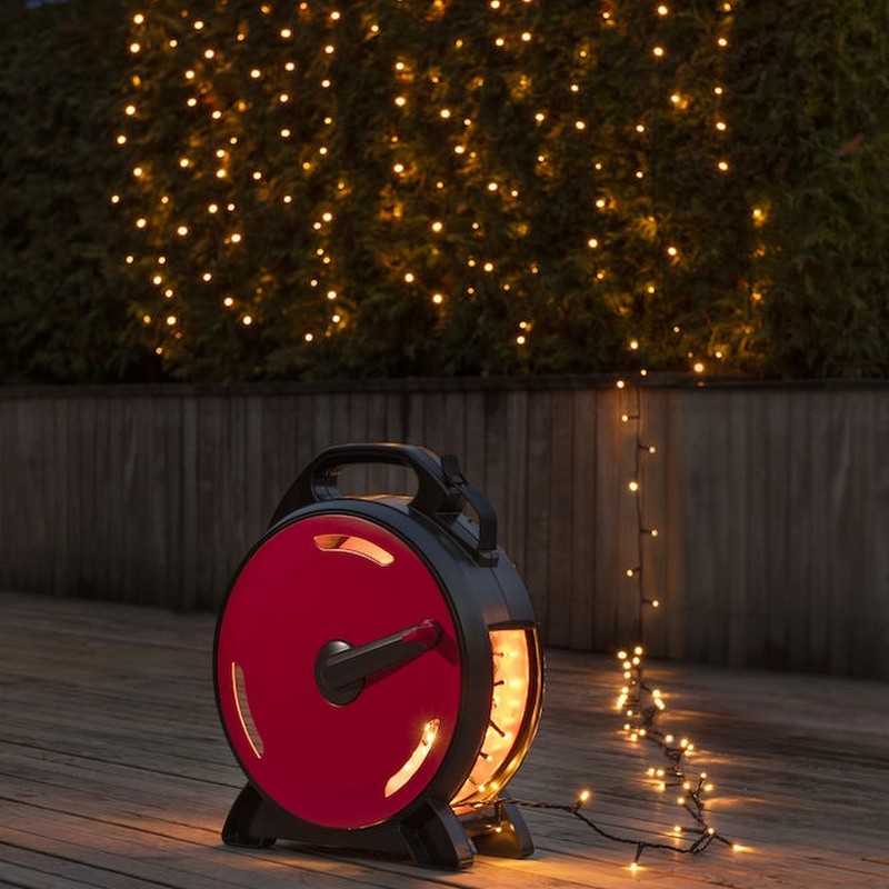 Lyslenke Gnosjö Konstsmide Sort/Rød i Trommel