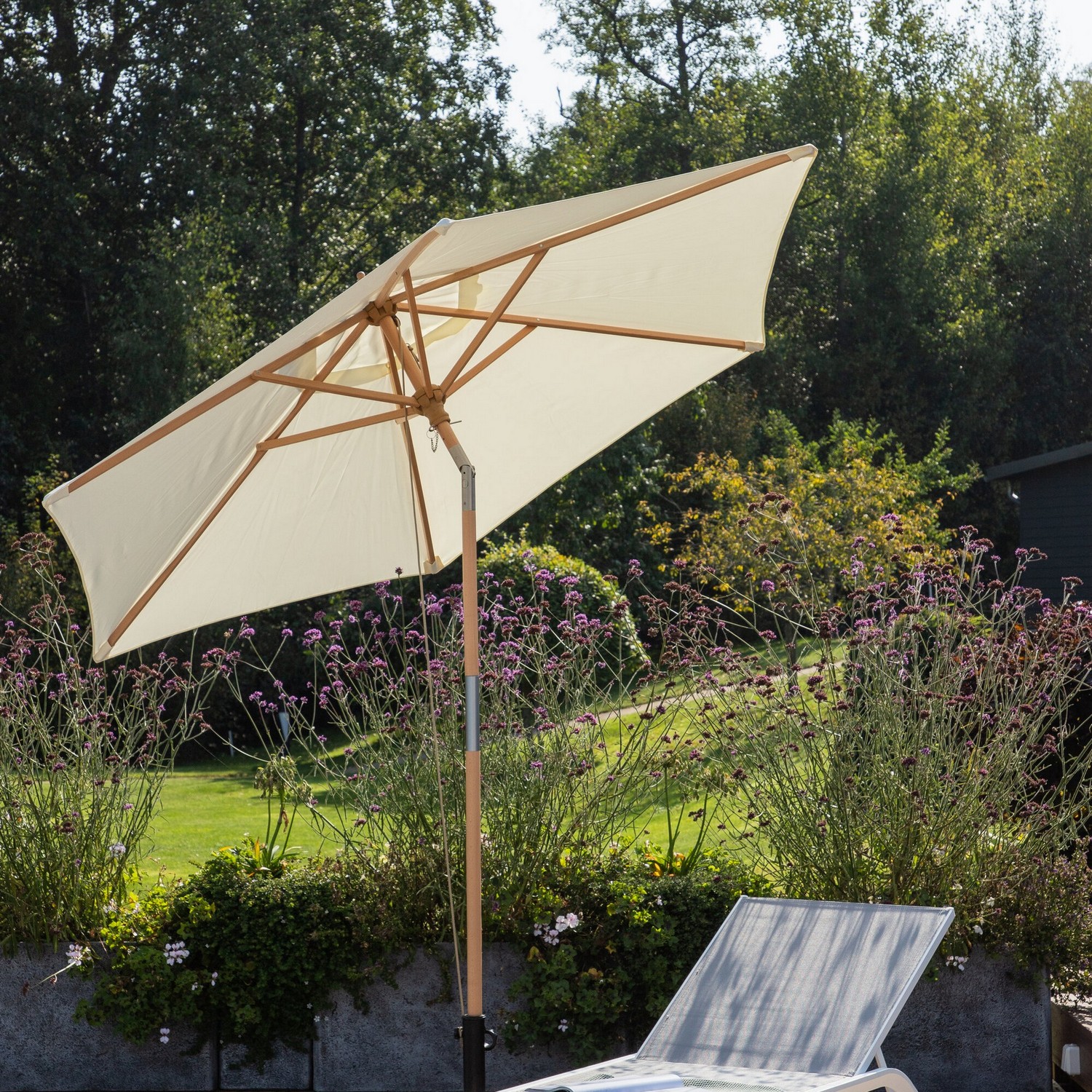 Corypho Umbrella w. tilt, White, 250 Hvit