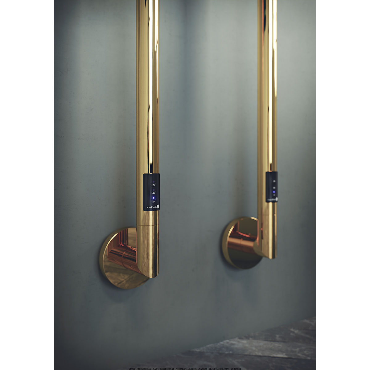 Koberg eltork pvd guld/mässing 1680x90mm 28w PVD Guld/Mässing