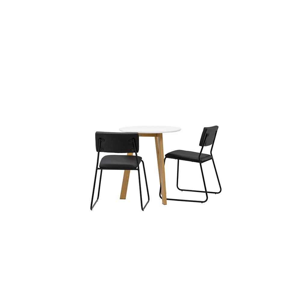 Spisegruppe Venture Home Leonora Ø65 cm med 2 stk Kenth Stoler