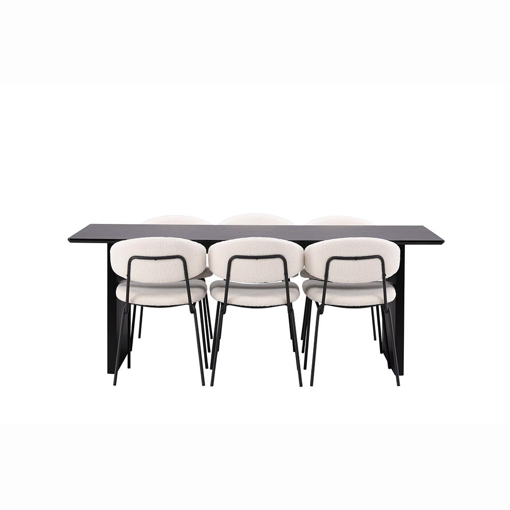 Spisegruppe Venture Home Vail med 6 Chico Stoler