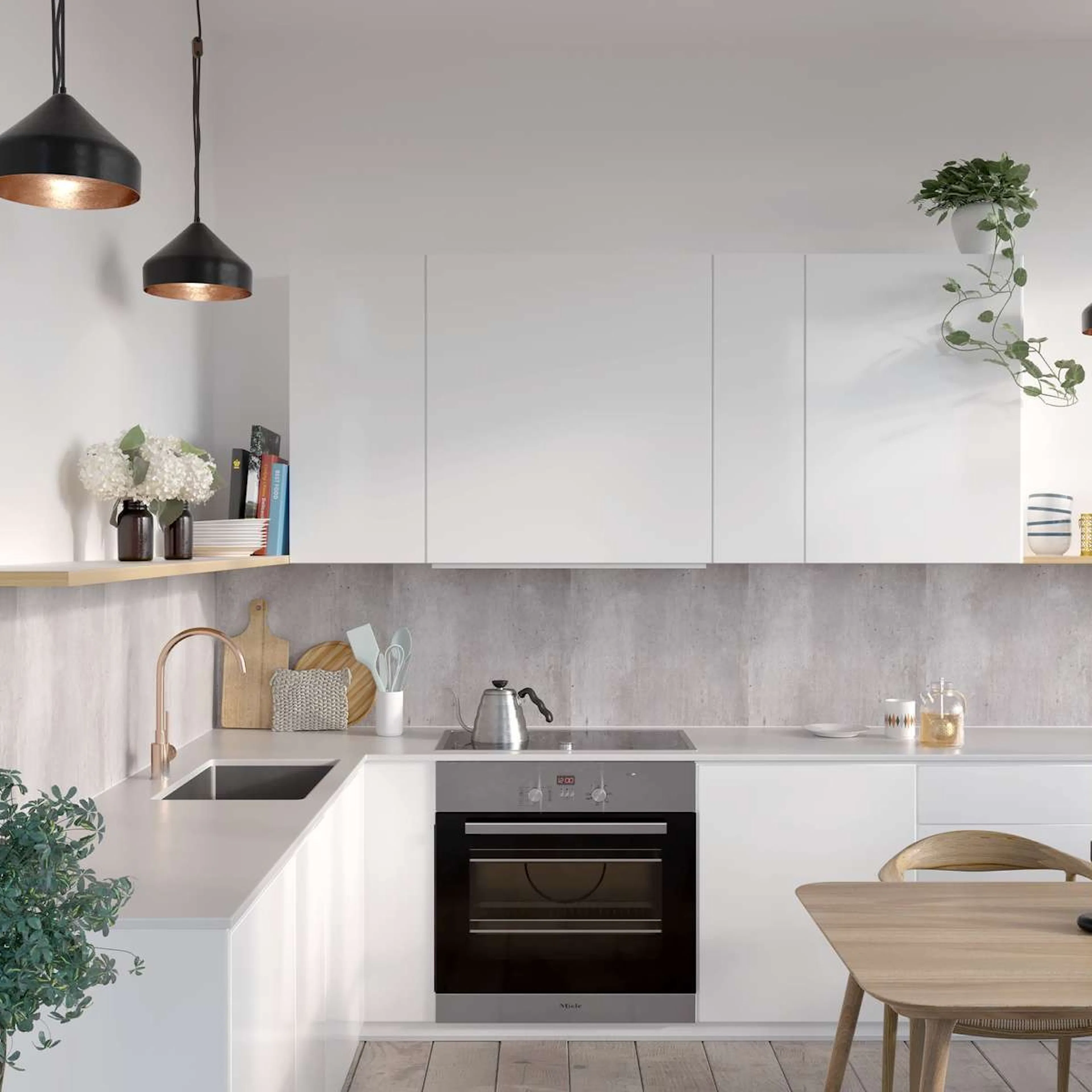 Kitchen Board Fibo 2204 K00 S Cracked Cement