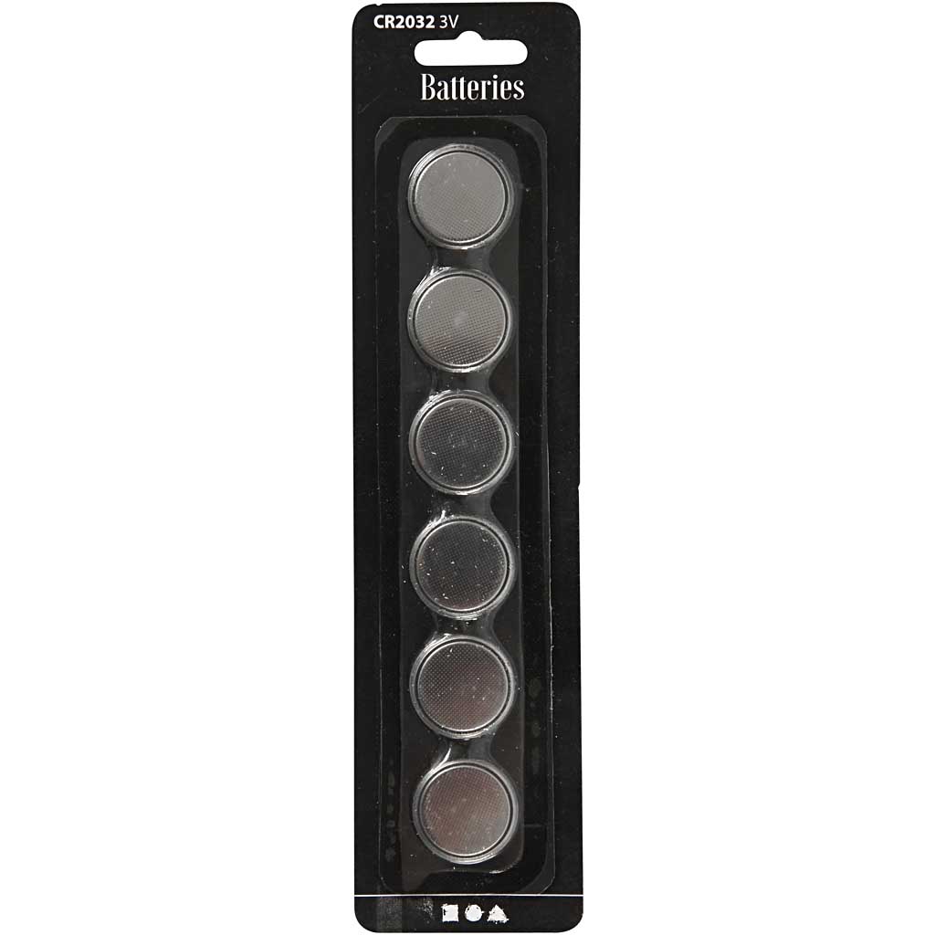 Batterier Creativ Company 20 mm 6 stk/1 Pk