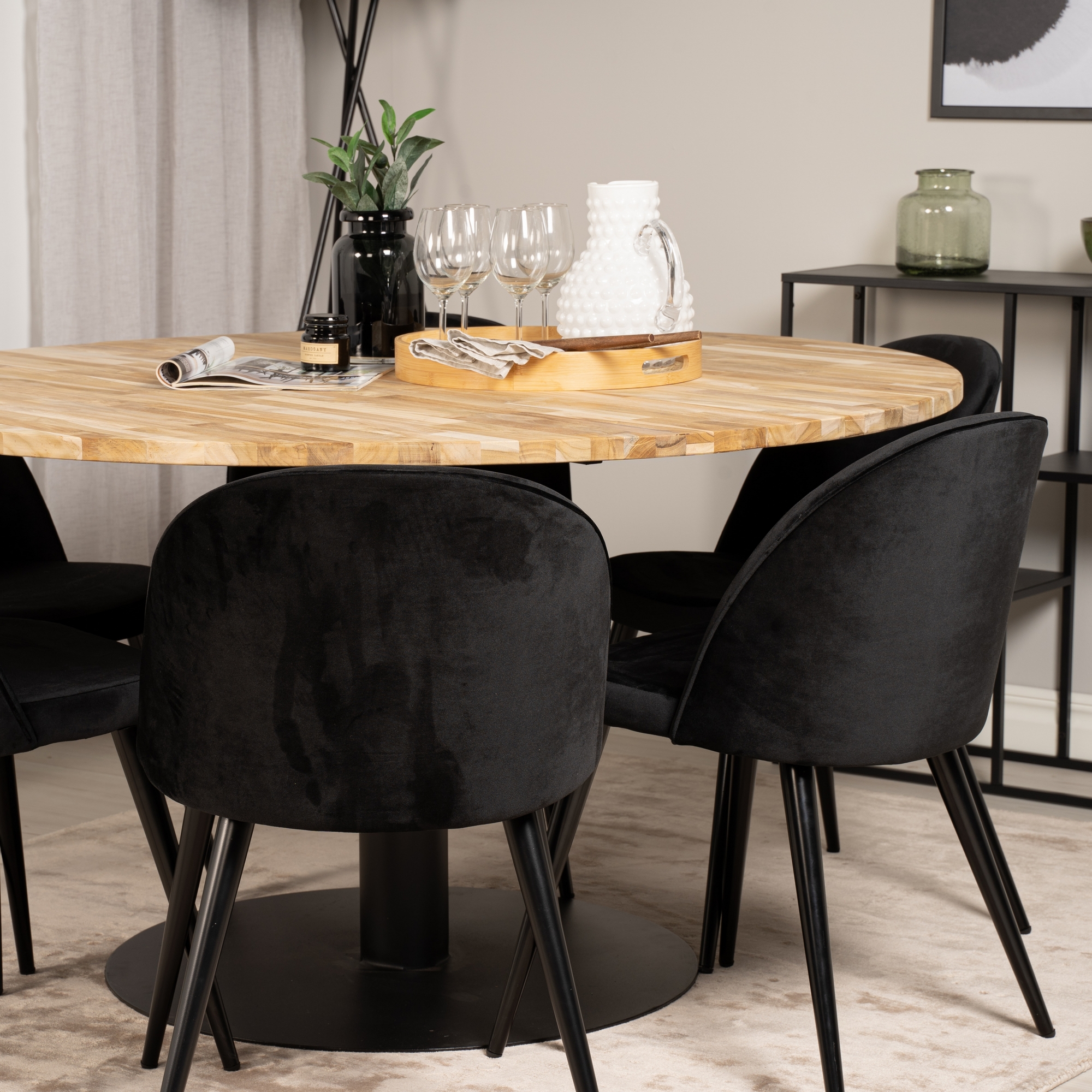 Spisegruppe Venture Home Cornelia med 6 Valentina Stoler