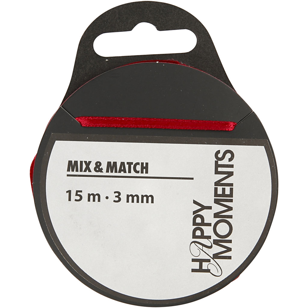 Satengbånd Creativ Company B  3 mm 1 Rl