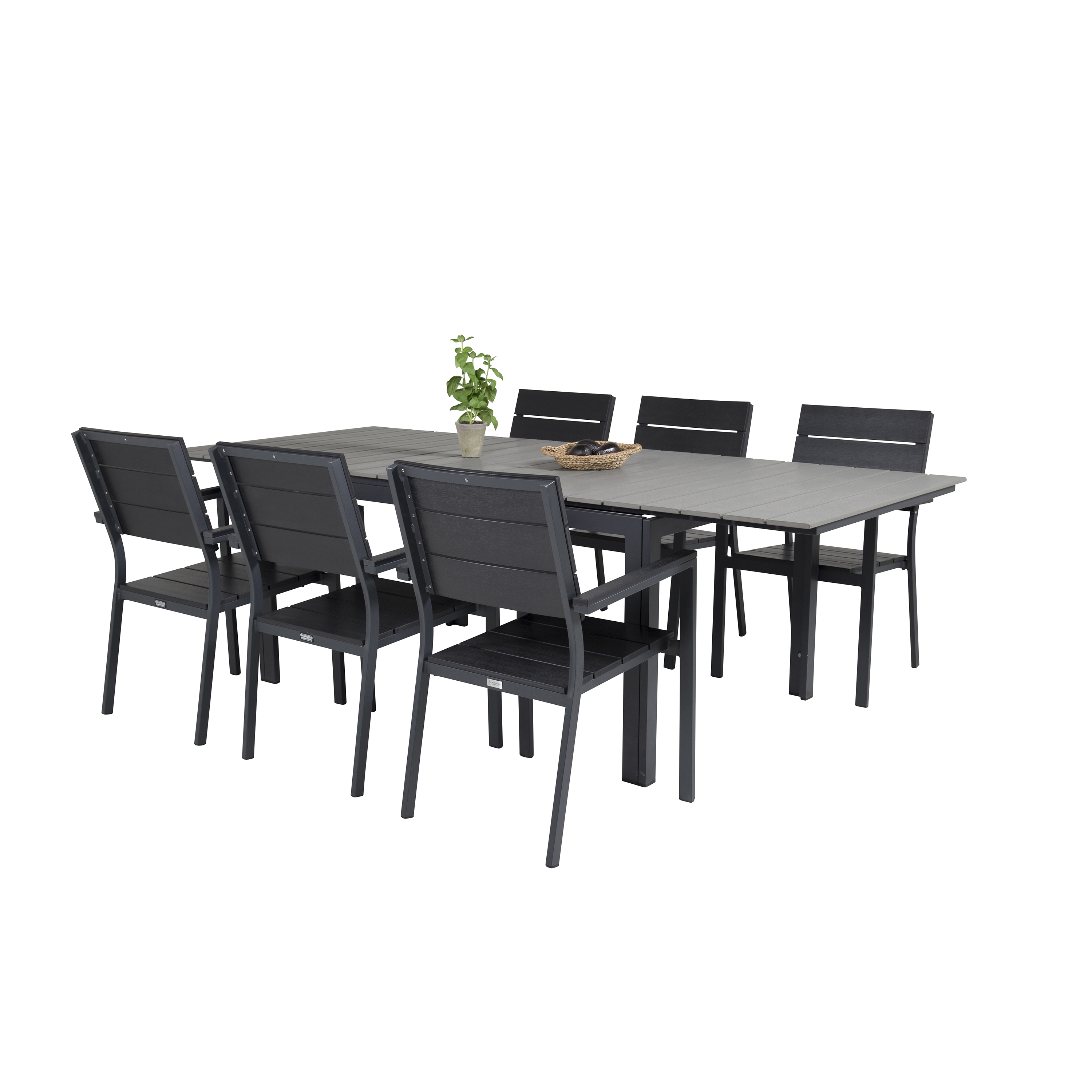Spisegruppe Venture Home Lova 160/240 med 6 Lova Stoler