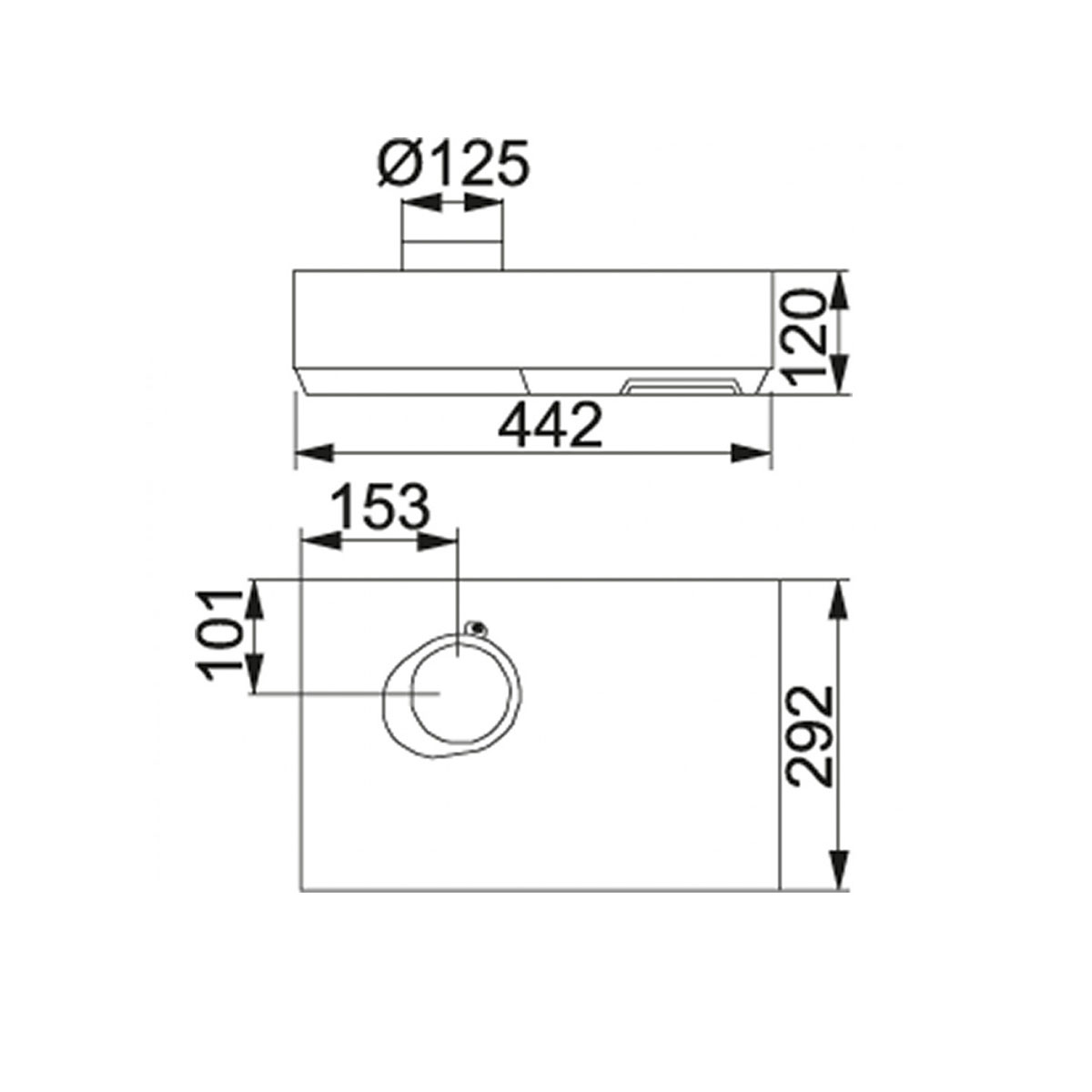 Kjøkkenvifte Electrolux LFU327W