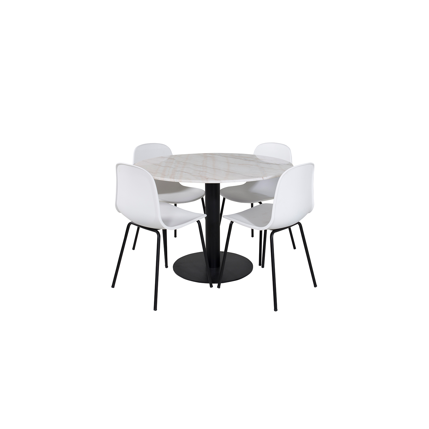 Spisegruppe Venture Home Estelle med 4 Ardi Stoler