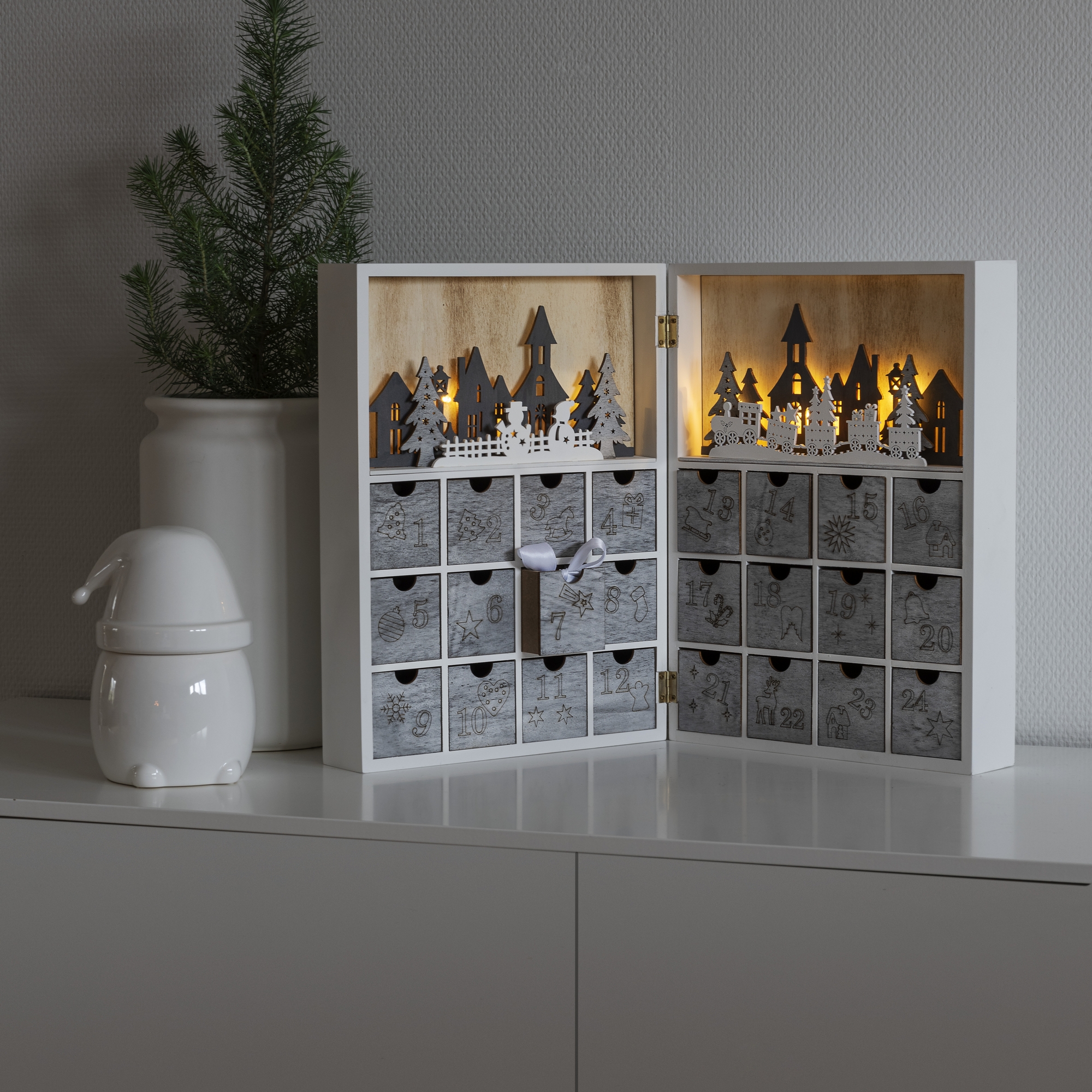 Adventskalender Gnosjö Konstsmide Motiv 8 LED