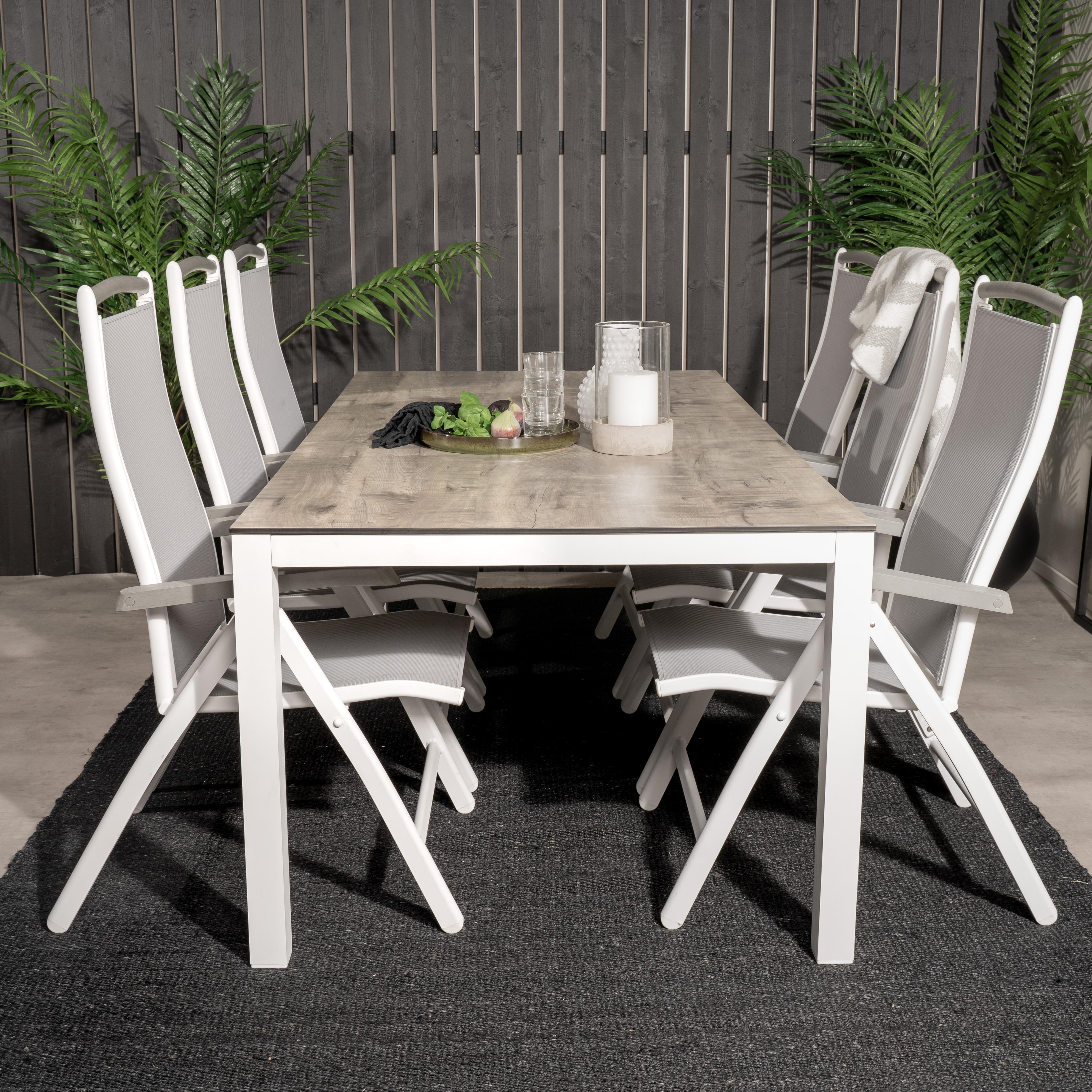 Spisegruppe Venture Home Lea 205 med 6 Aleyna Stoler