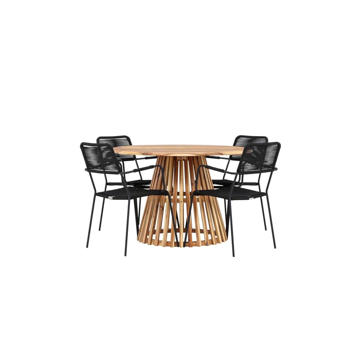 Hagegruppe Venture Home Lumpur med 4 Lindos Lenestoler
