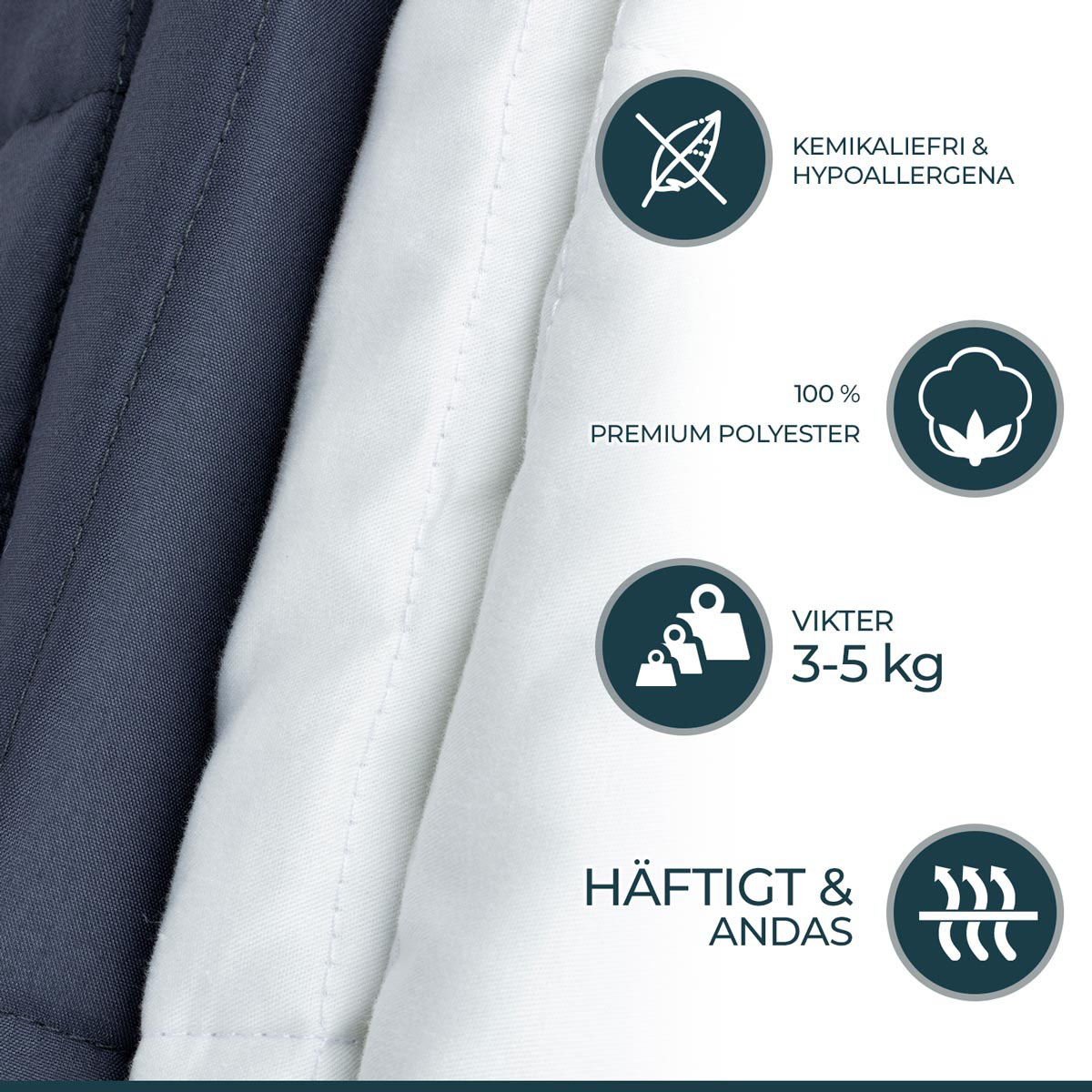 Vektteppe Polar Night Barn 100x150 cm