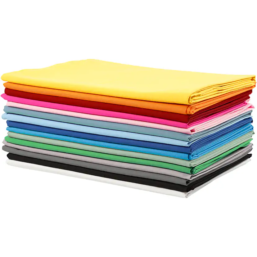 Stoff Creativ Company Ass Farger 145 cm 140 g 15X2 m/1 Pk