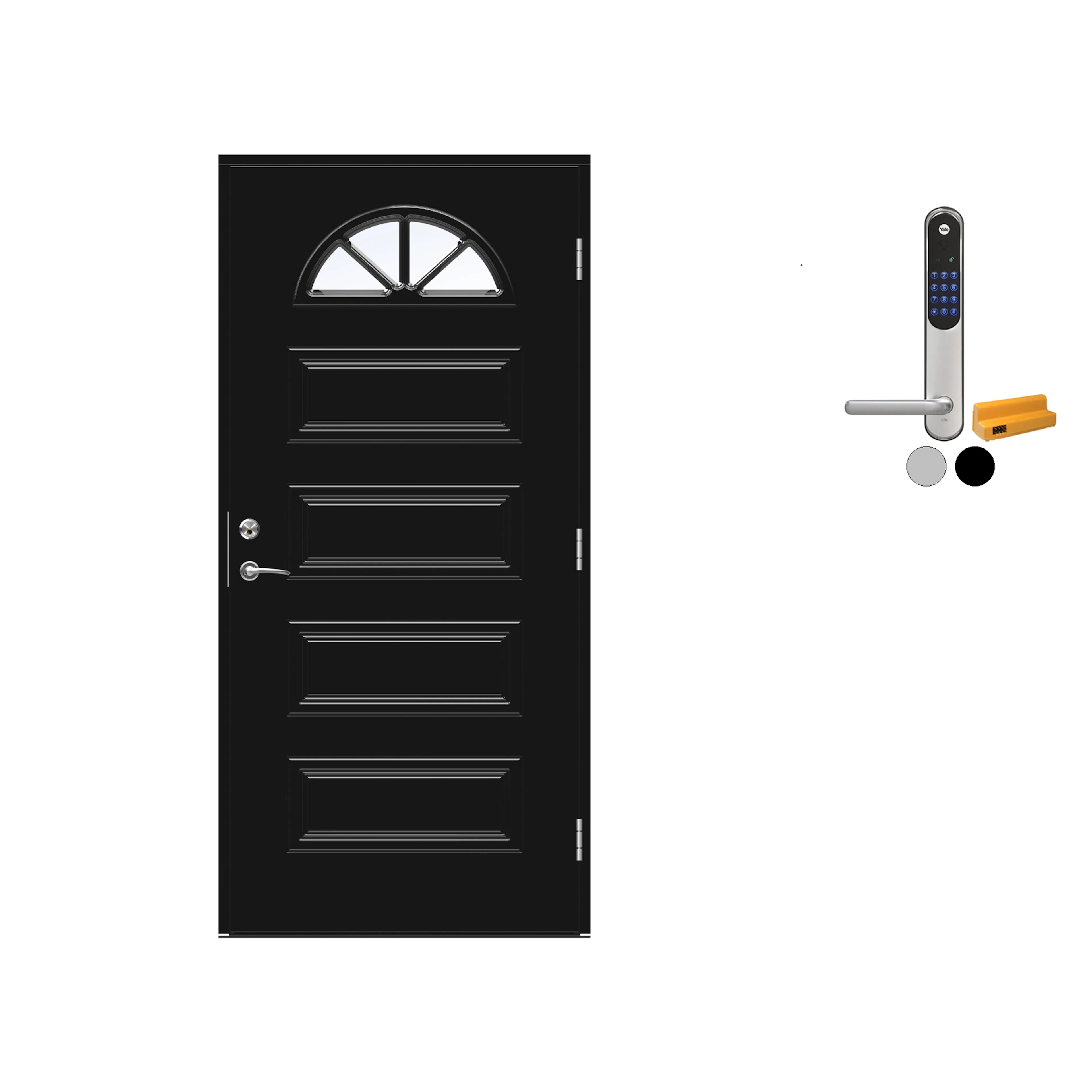 Ytterdør Swedoor Advance-Line Classic Händel med Yale Doorman Classic Home