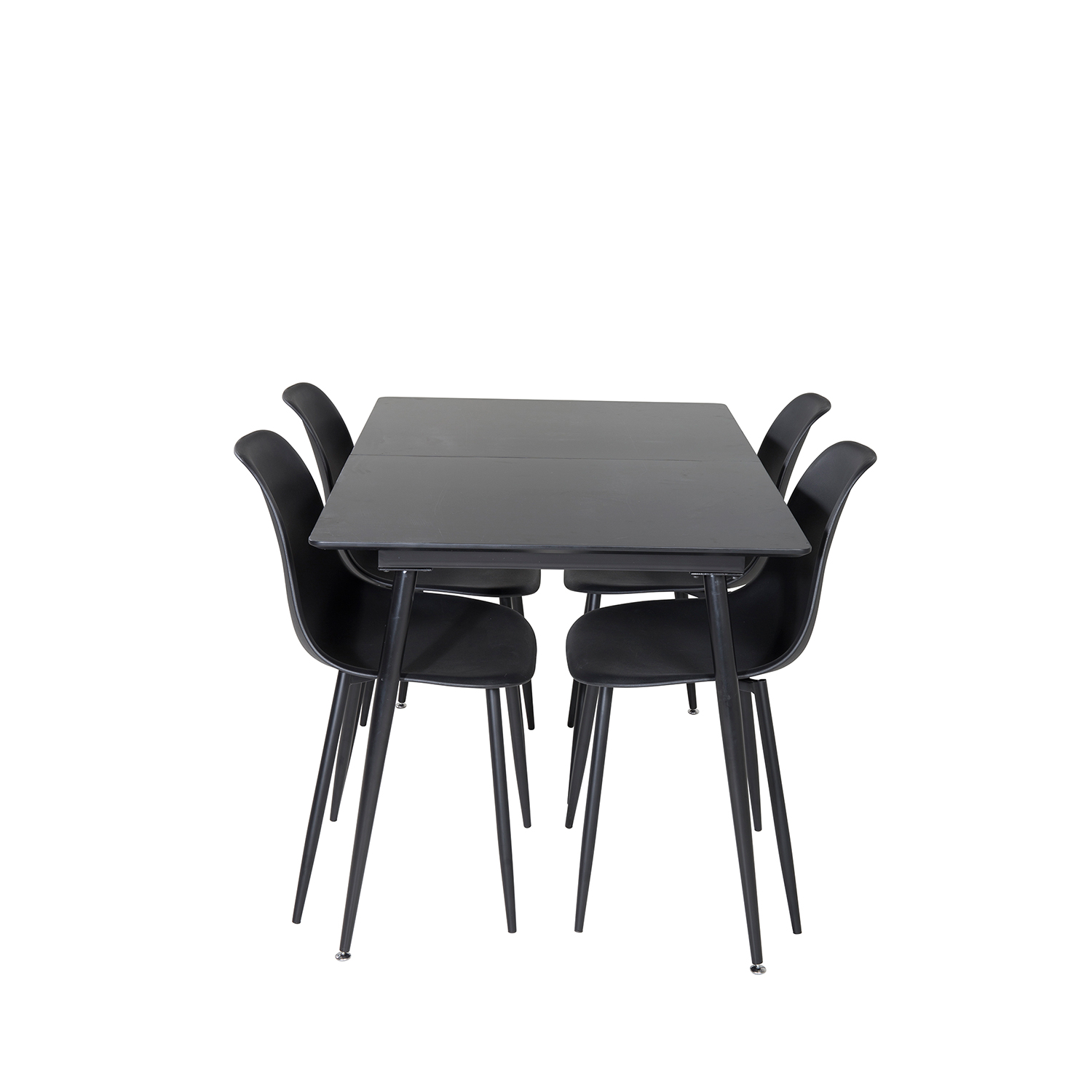 Spisegruppe Venture Home Silvia med Innleggsplate og 4 Pop Stoler