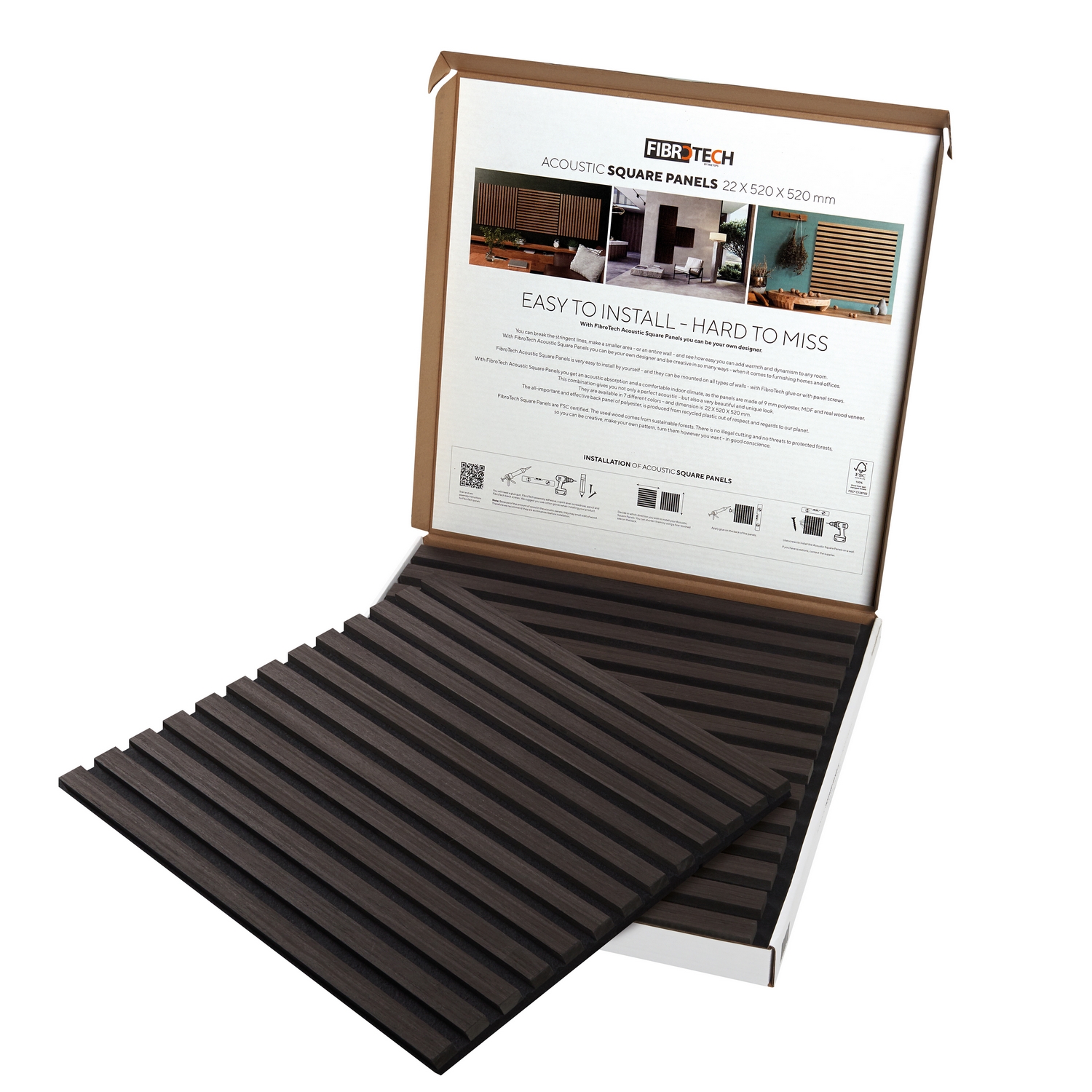 Akustikkpanel Fibrotech Square
